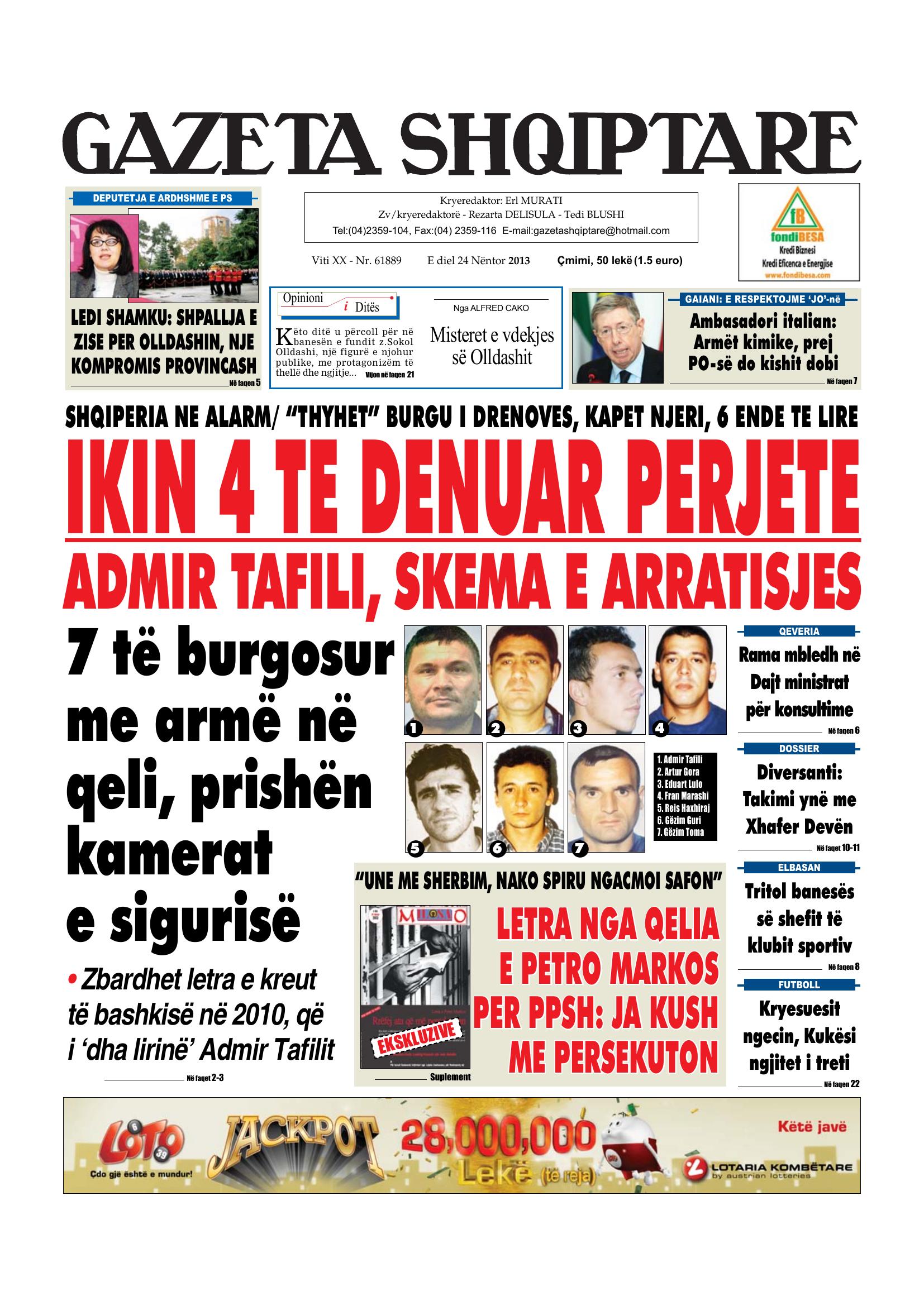 Gazeta Shqiptare 2013-11-24