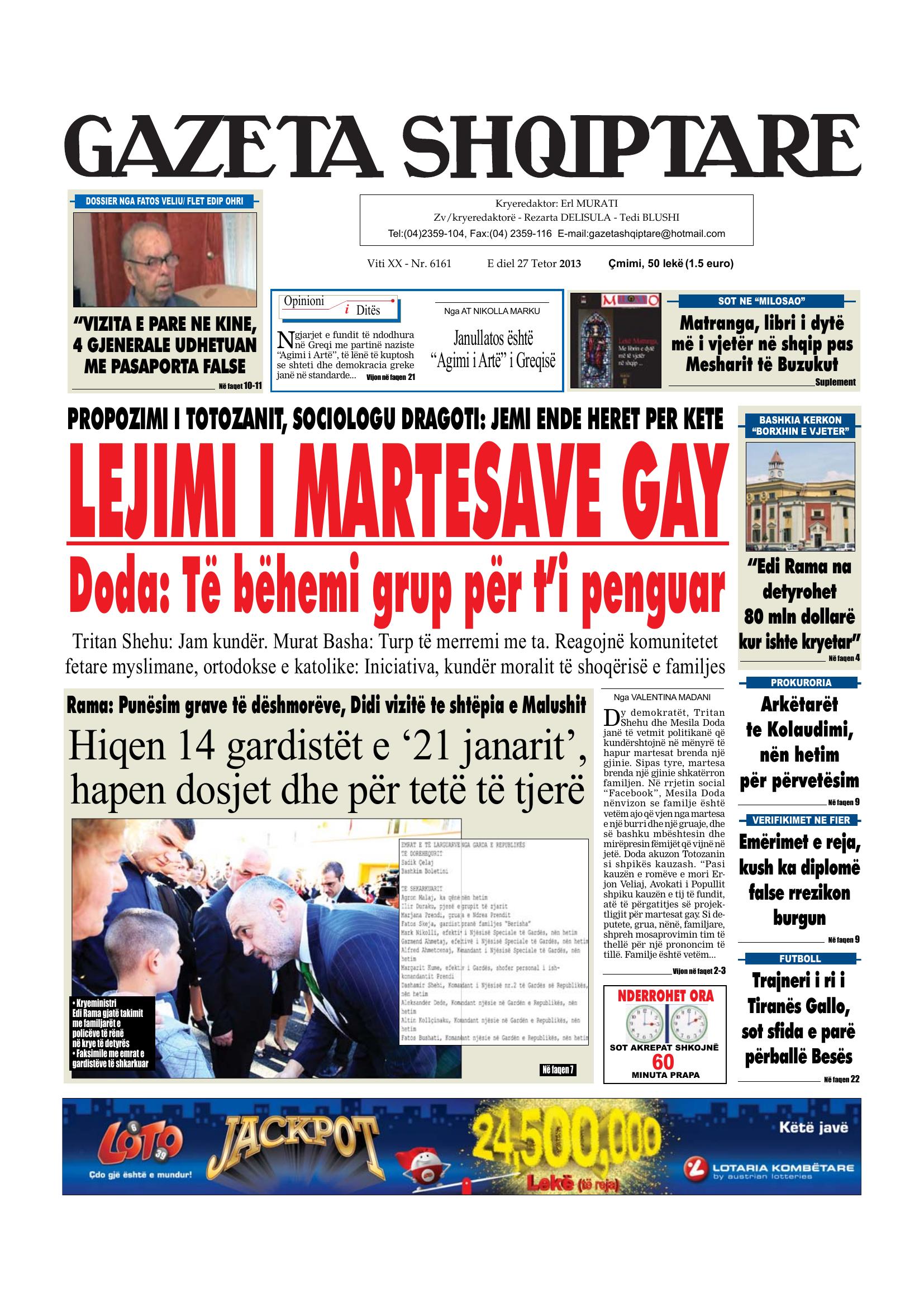 Gazeta Shqiptare 2013-10-27