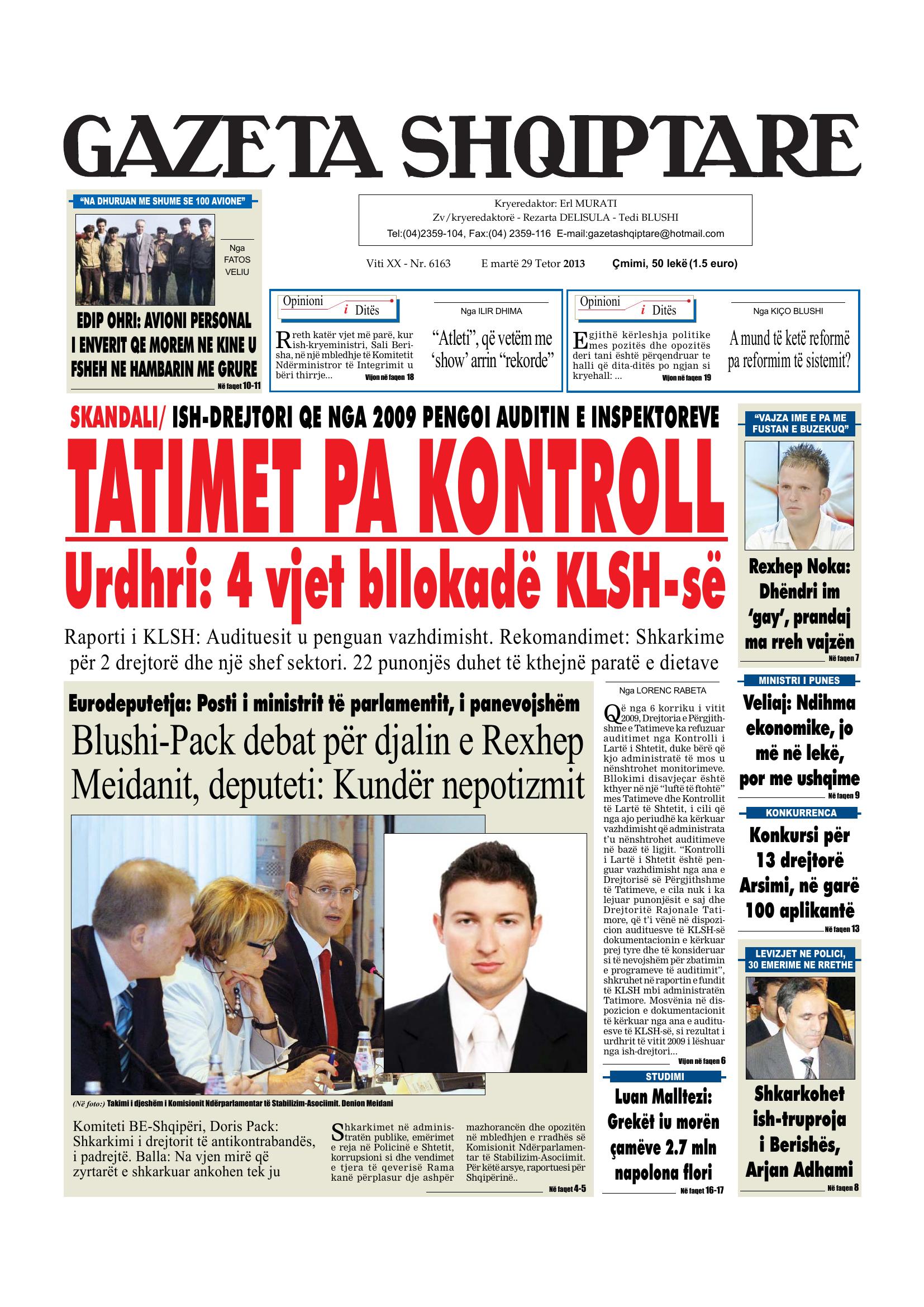 Gazeta Shqiptare 2013-10-29