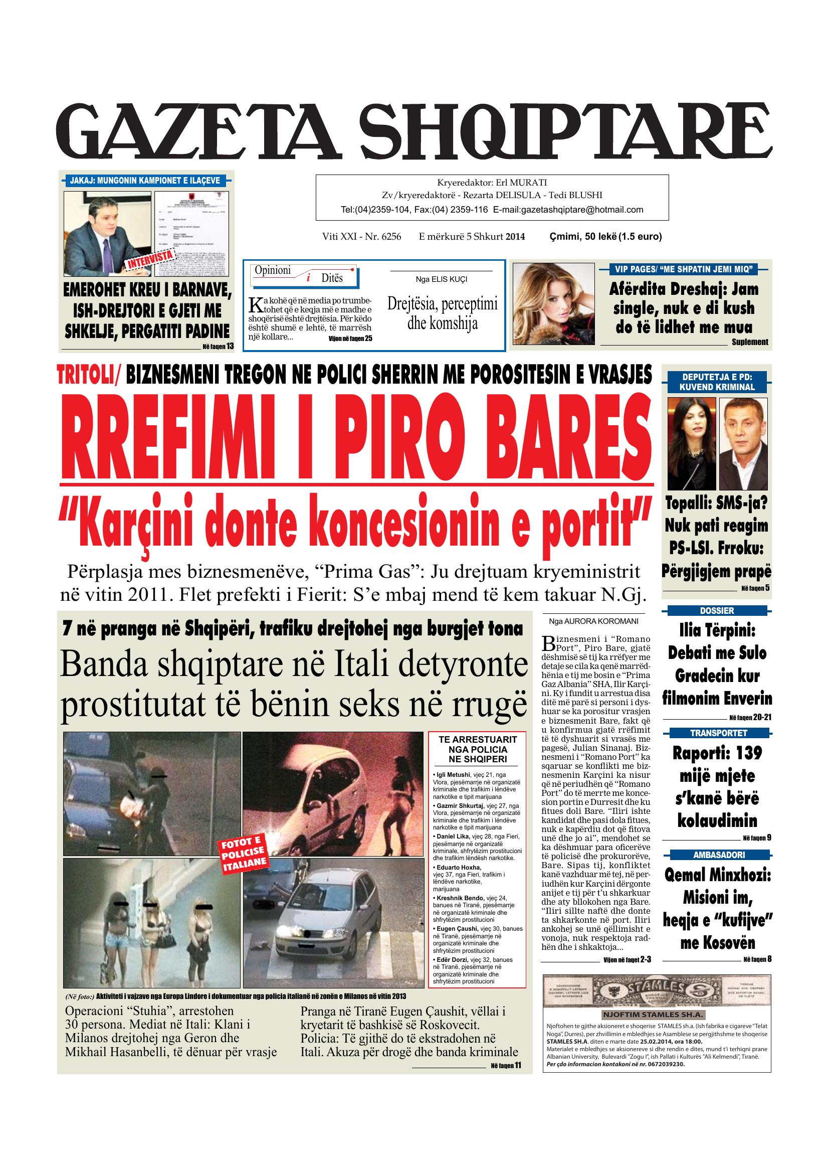 Gazeta Shqiptare 2014-02-05