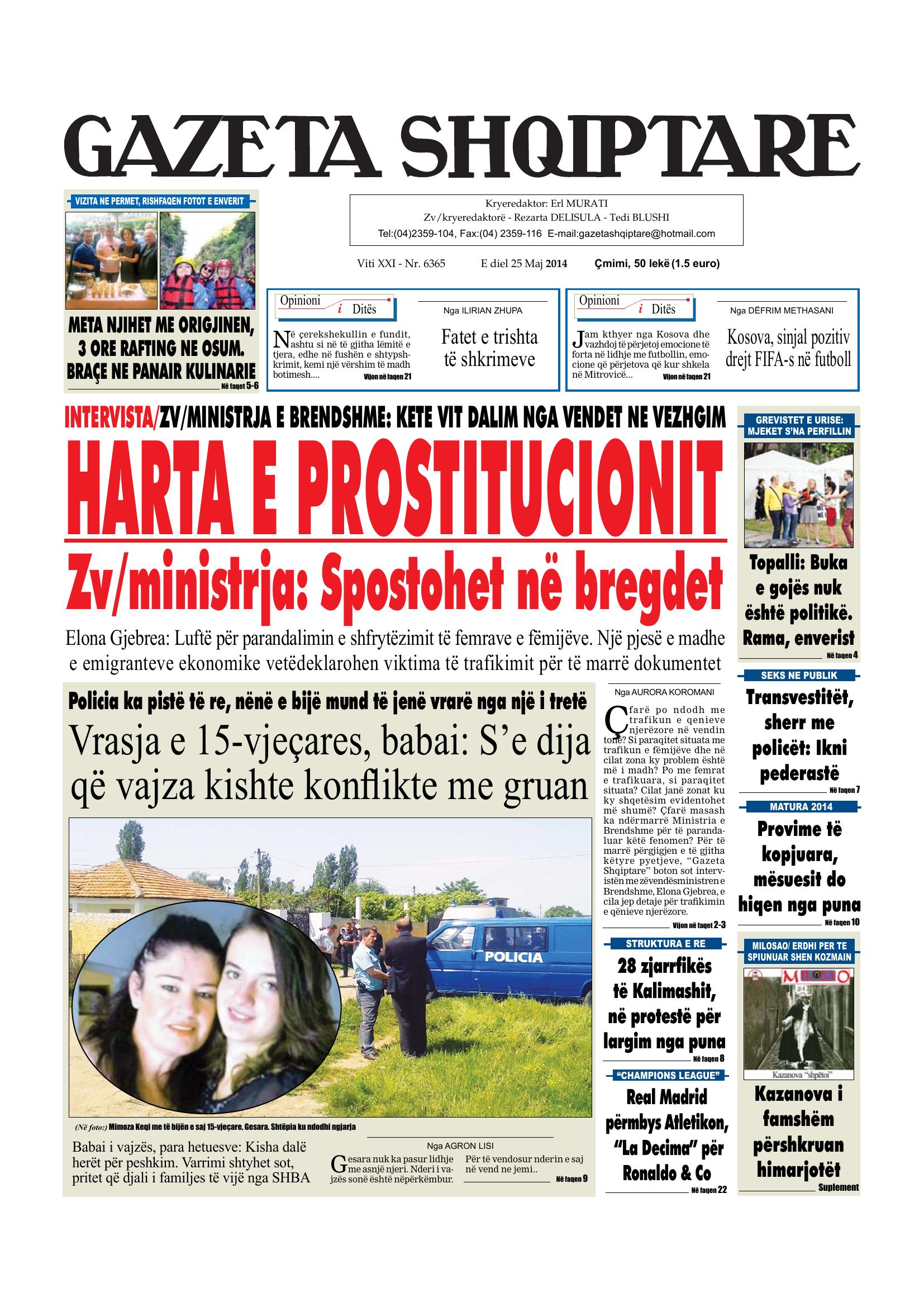 Gazeta Shqiptare 2014-05-25