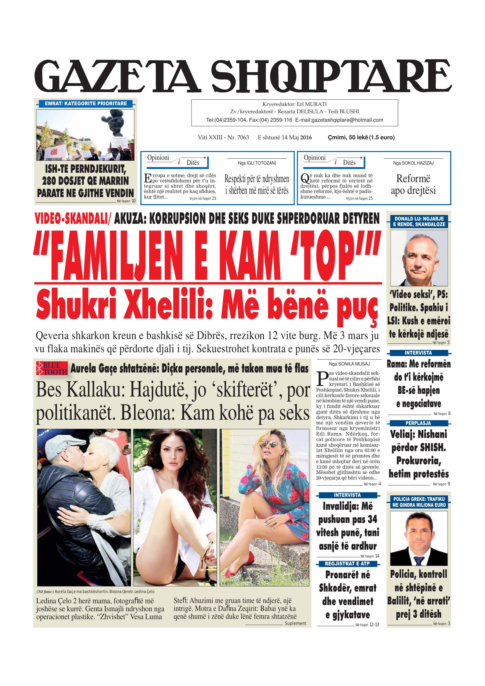 Gazeta Shqiptare 2016-05-14