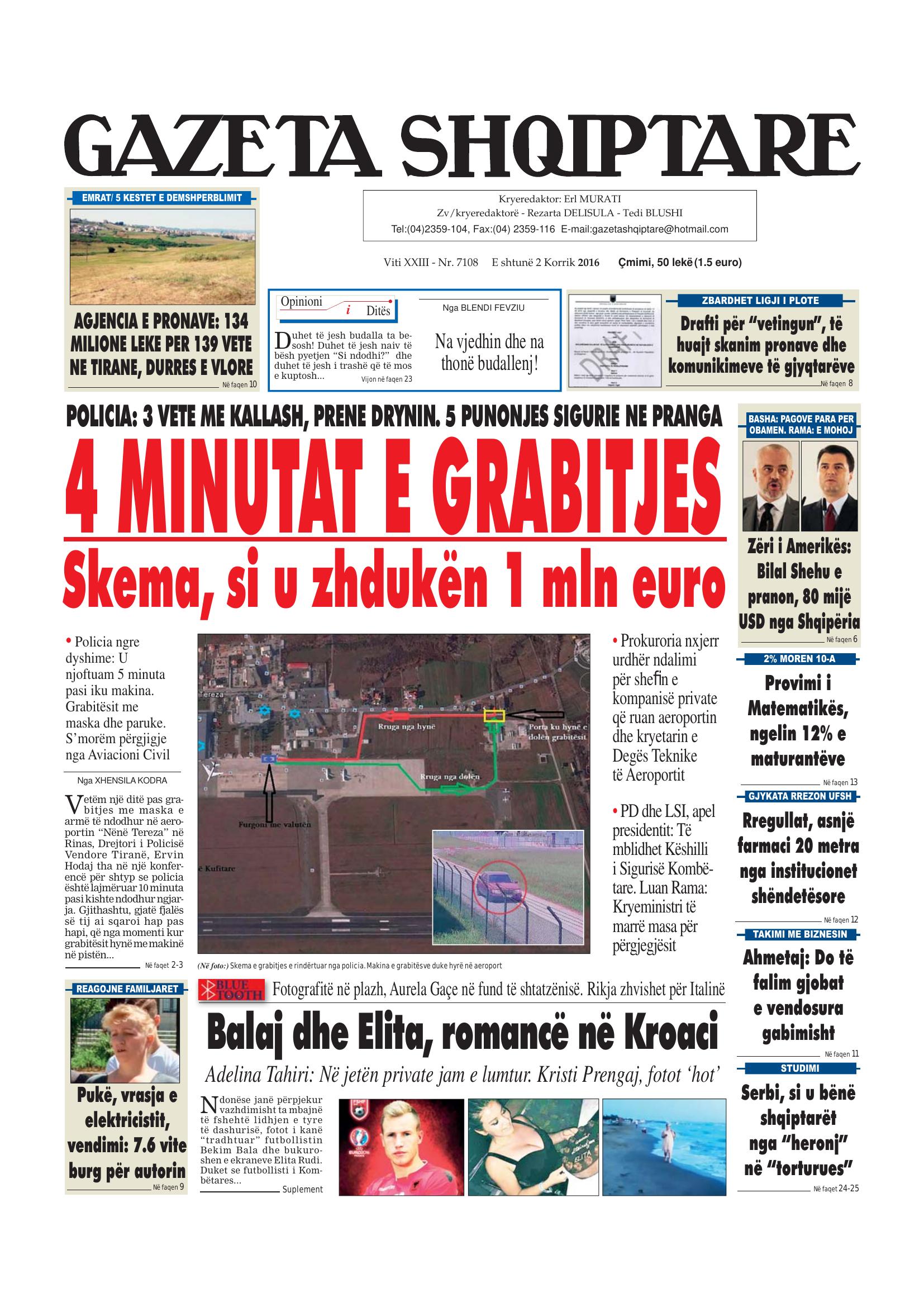 Gazeta Shqiptare 2016-07-02