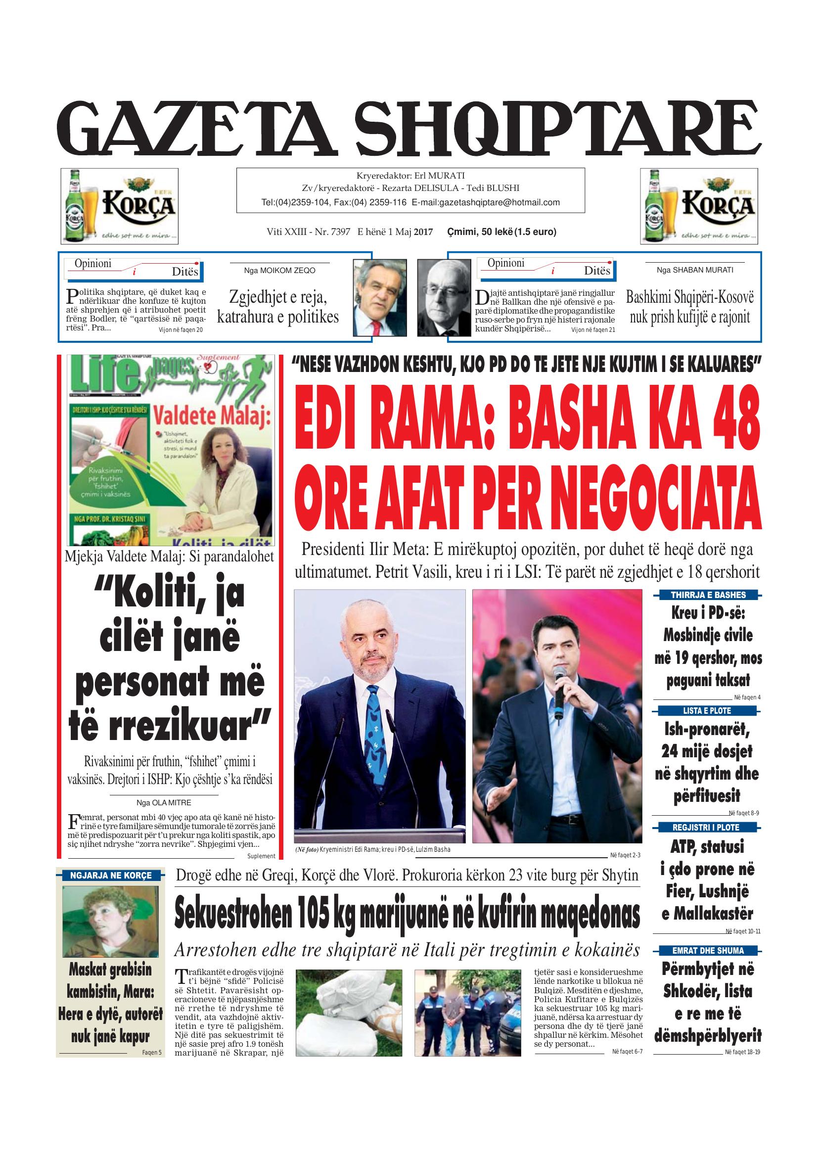 Gazeta Shqiptare 2017-05-01