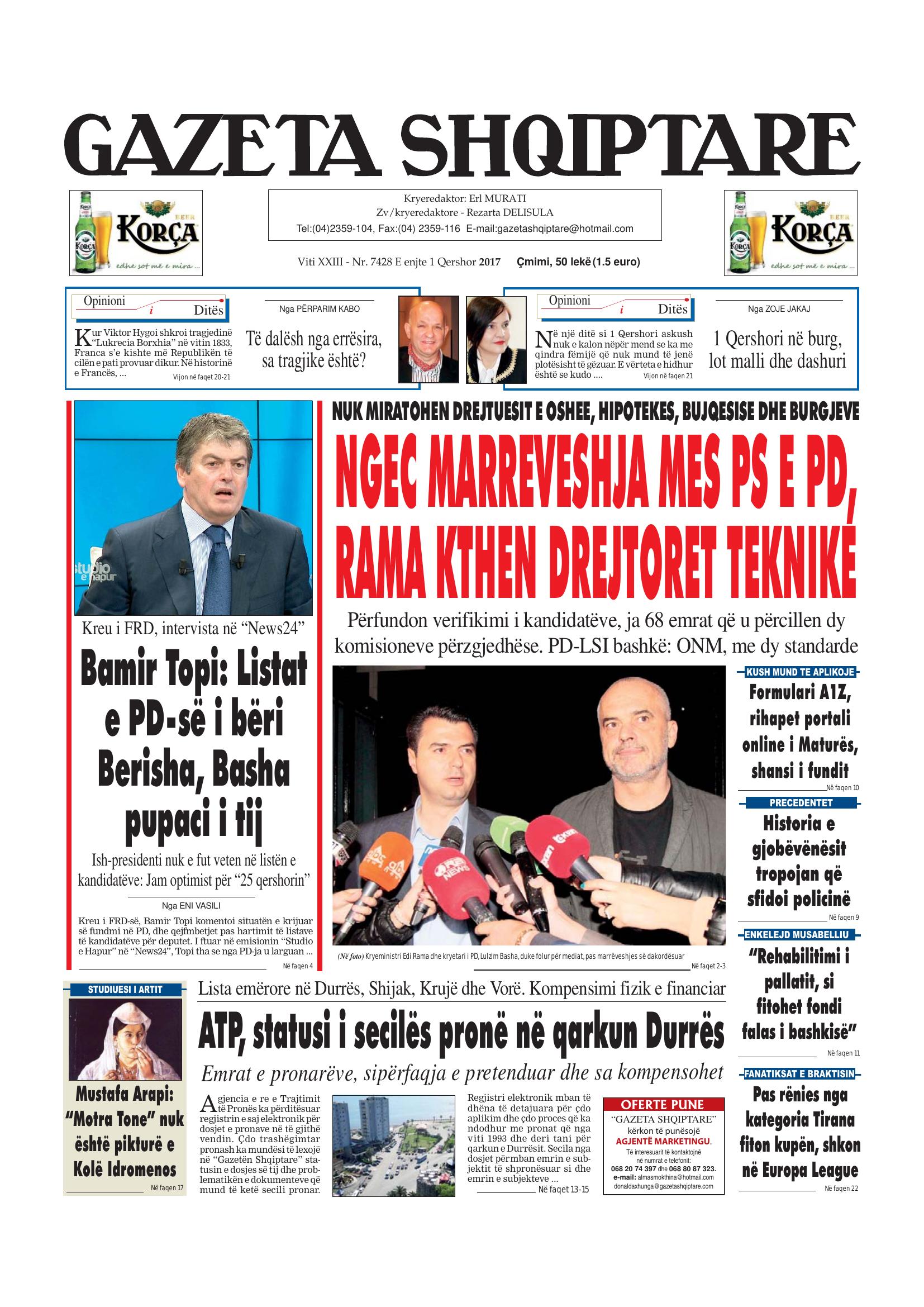 Gazeta Shqiptare 2017-06-01