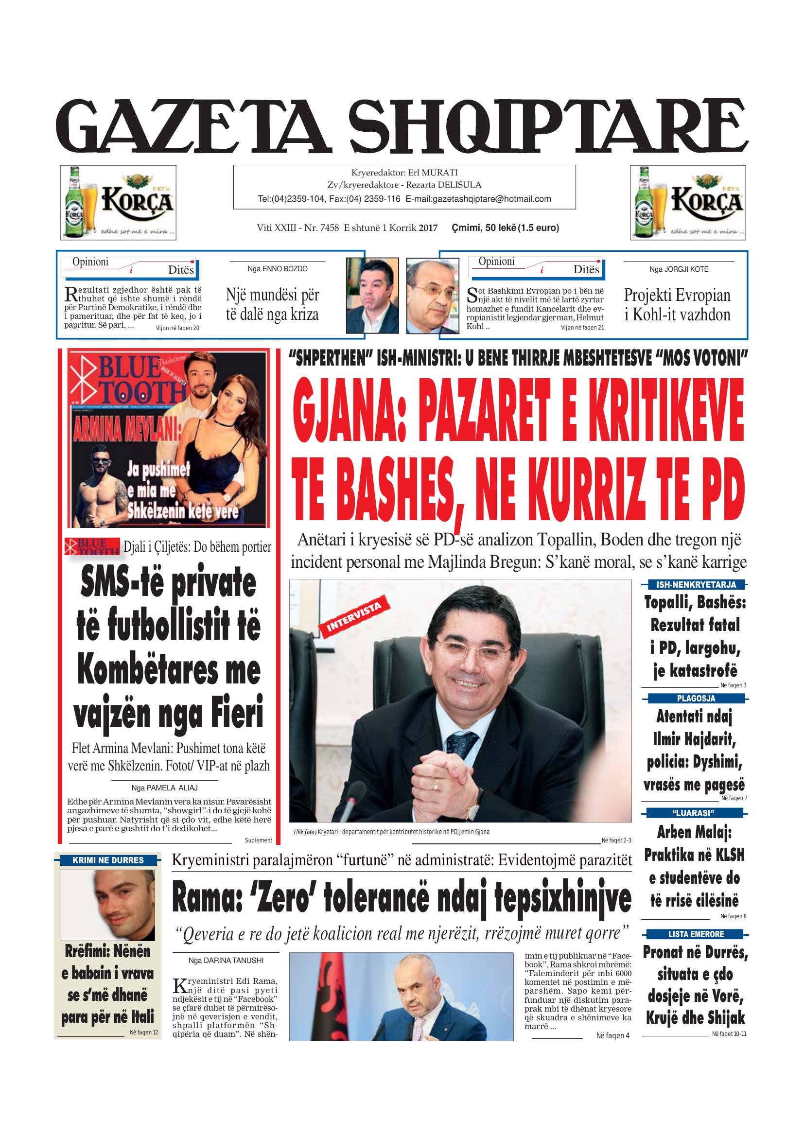 Gazeta Shqiptare 2017-07-01