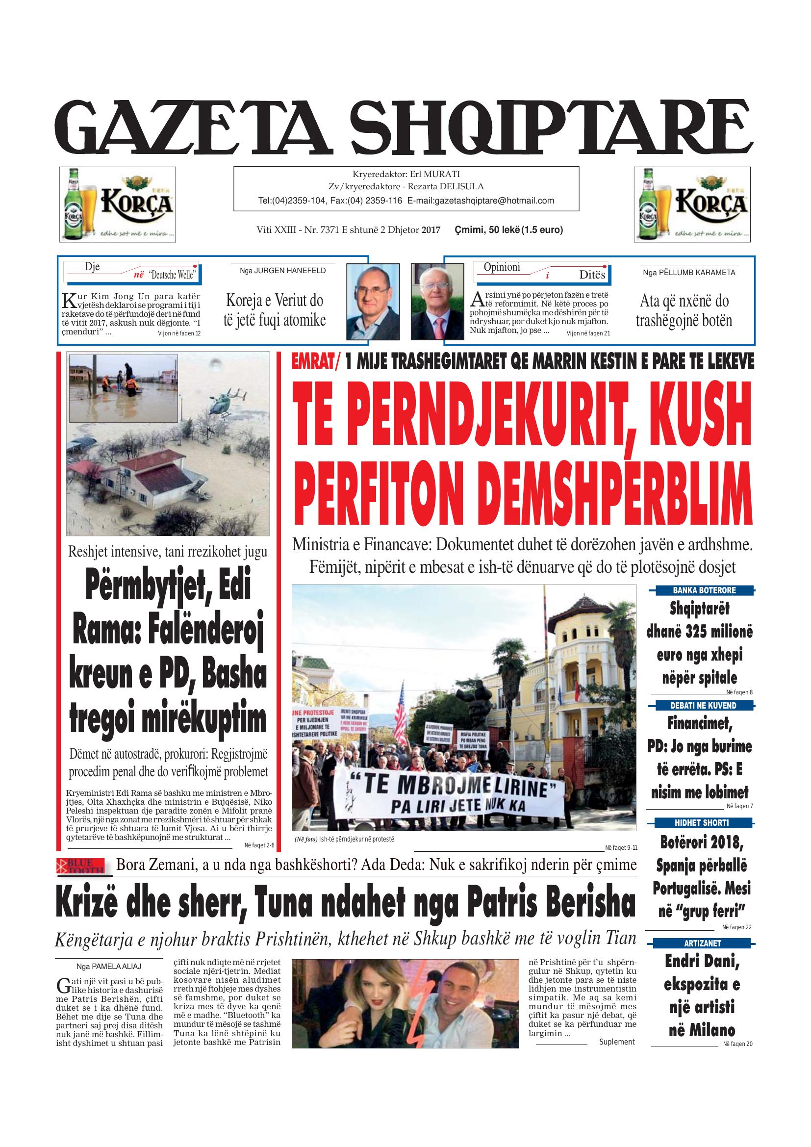 Gazeta Shqiptare 2017-12-02