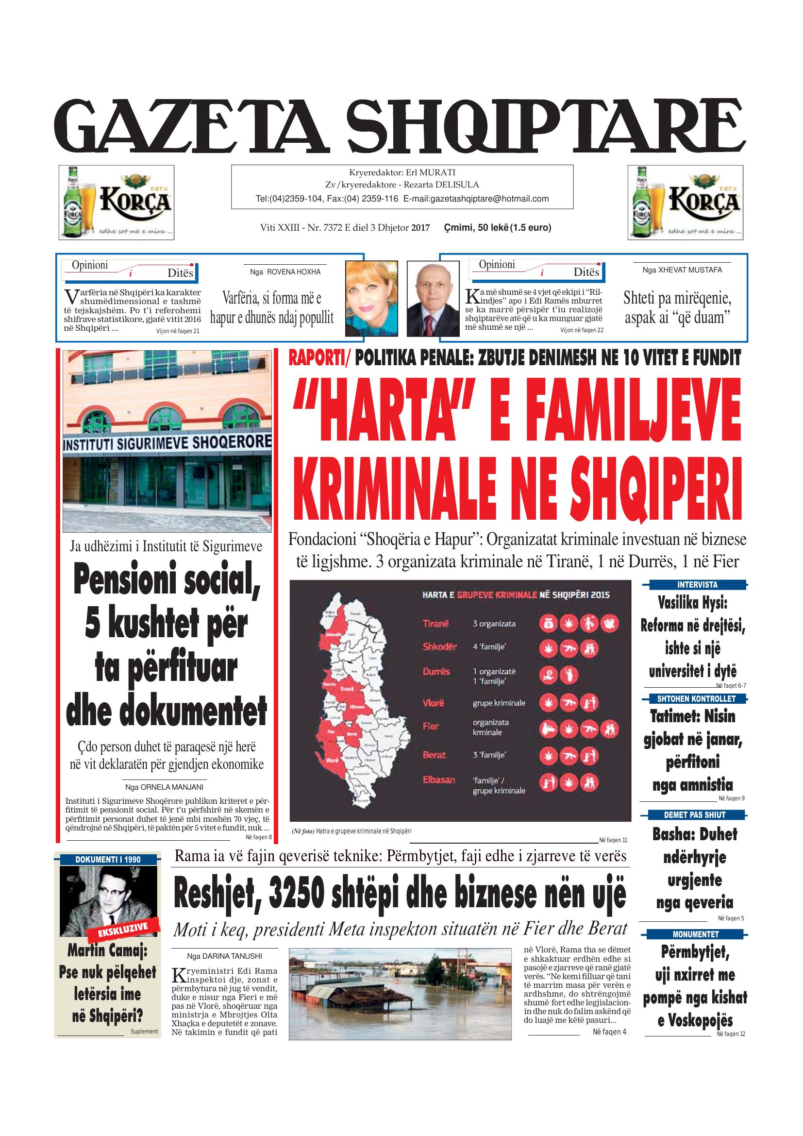 Gazeta Shqiptare 2017-12-03
