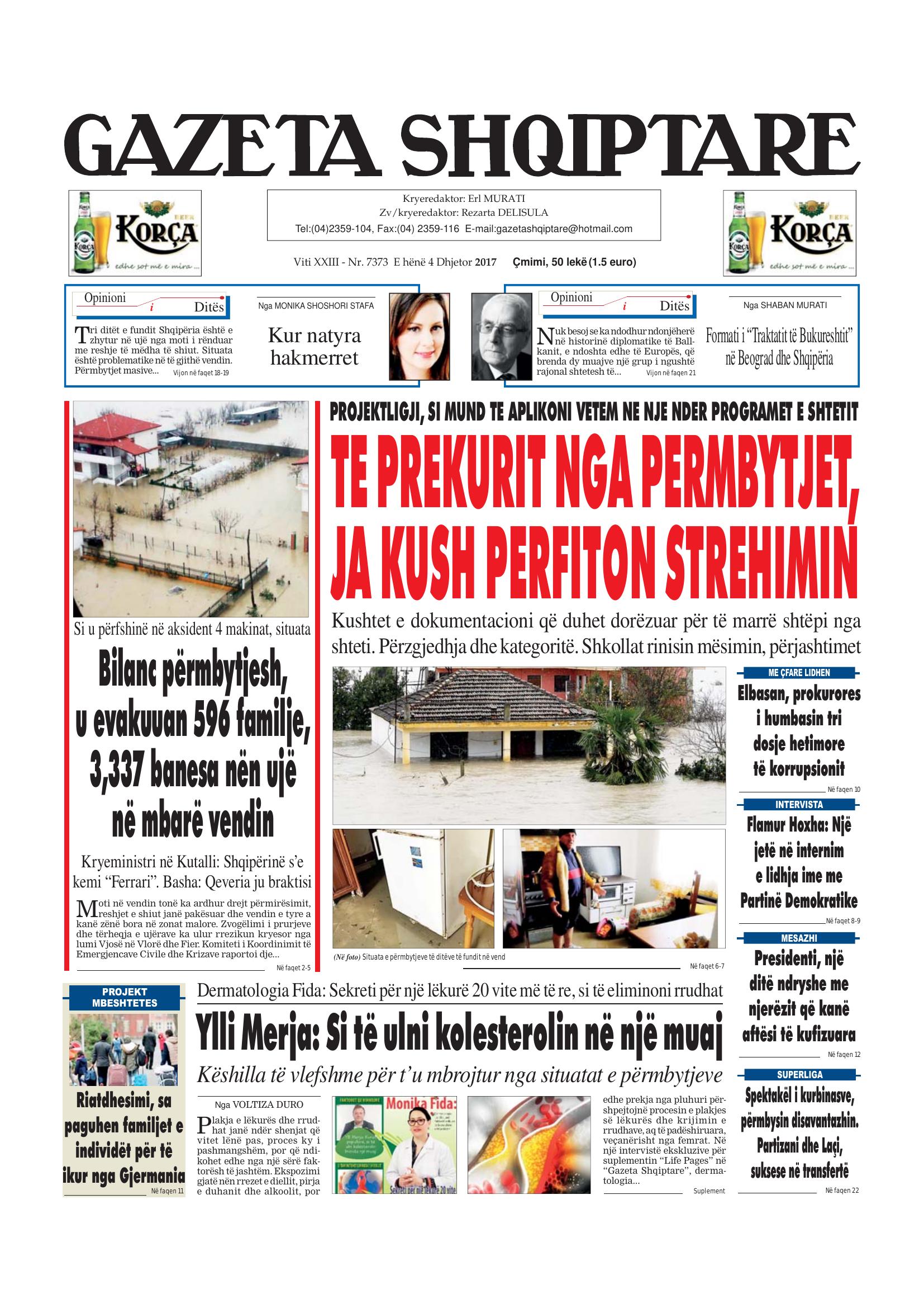 Gazeta Shqiptare 2017-12-04