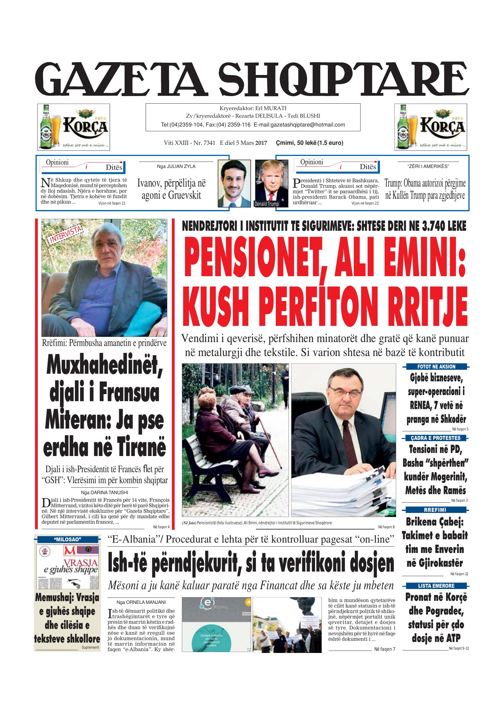 Gazeta Shqiptare 2017-03-05