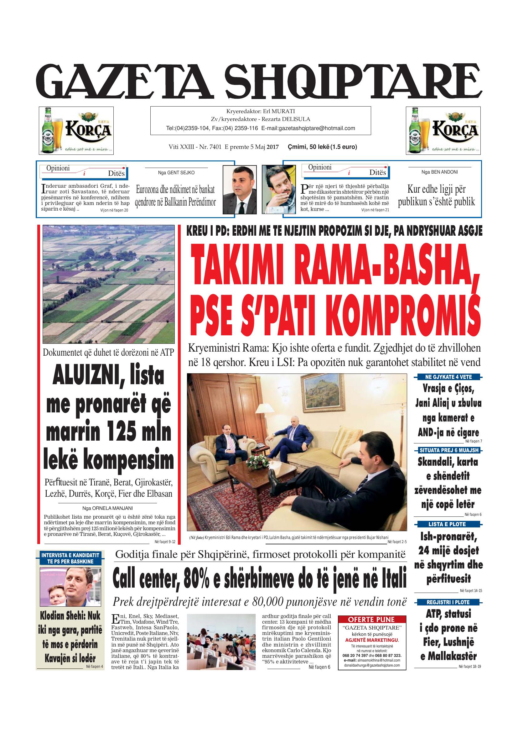 Gazeta Shqiptare 2017-05-05