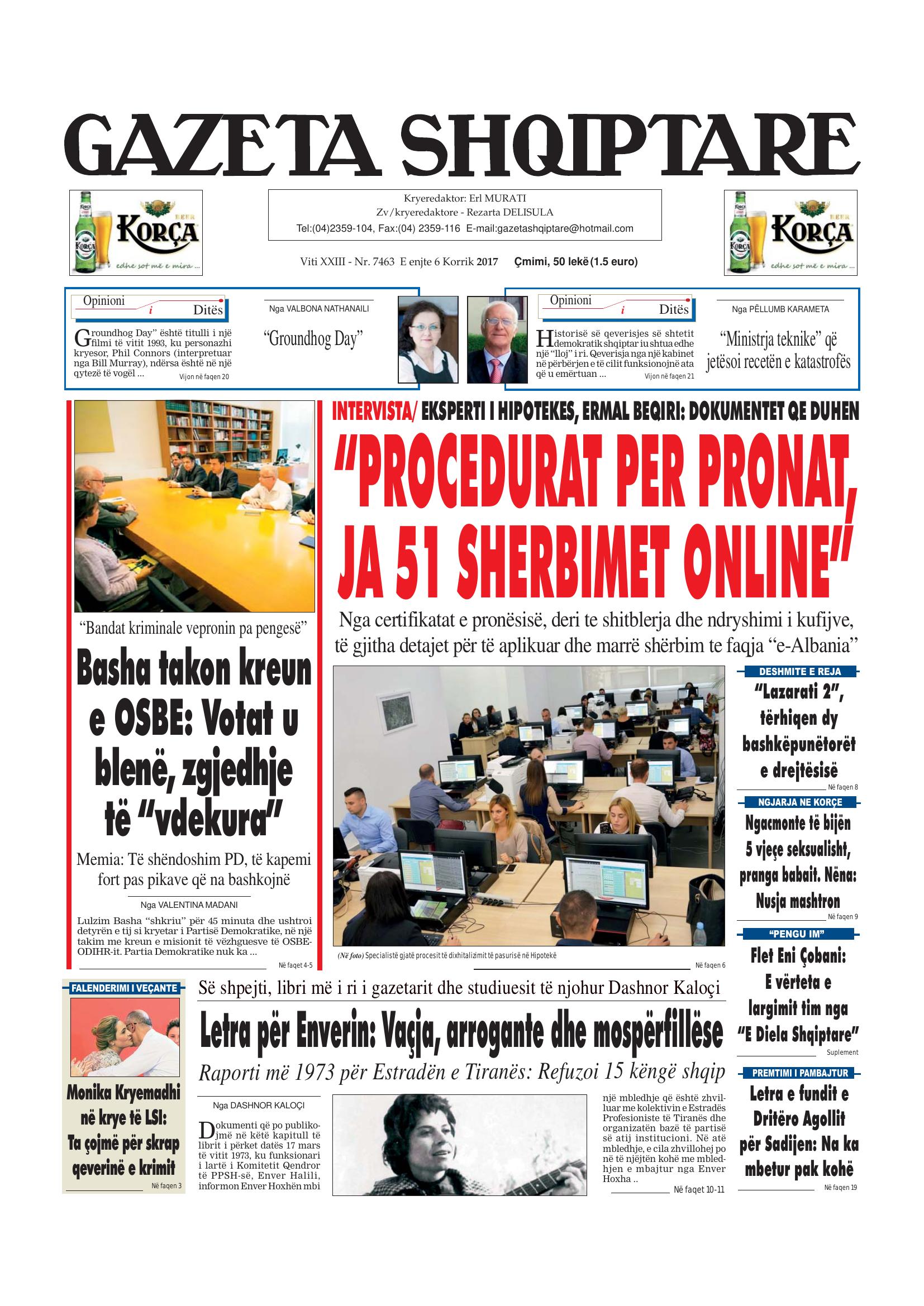 Gazeta Shqiptare 2017-07-06