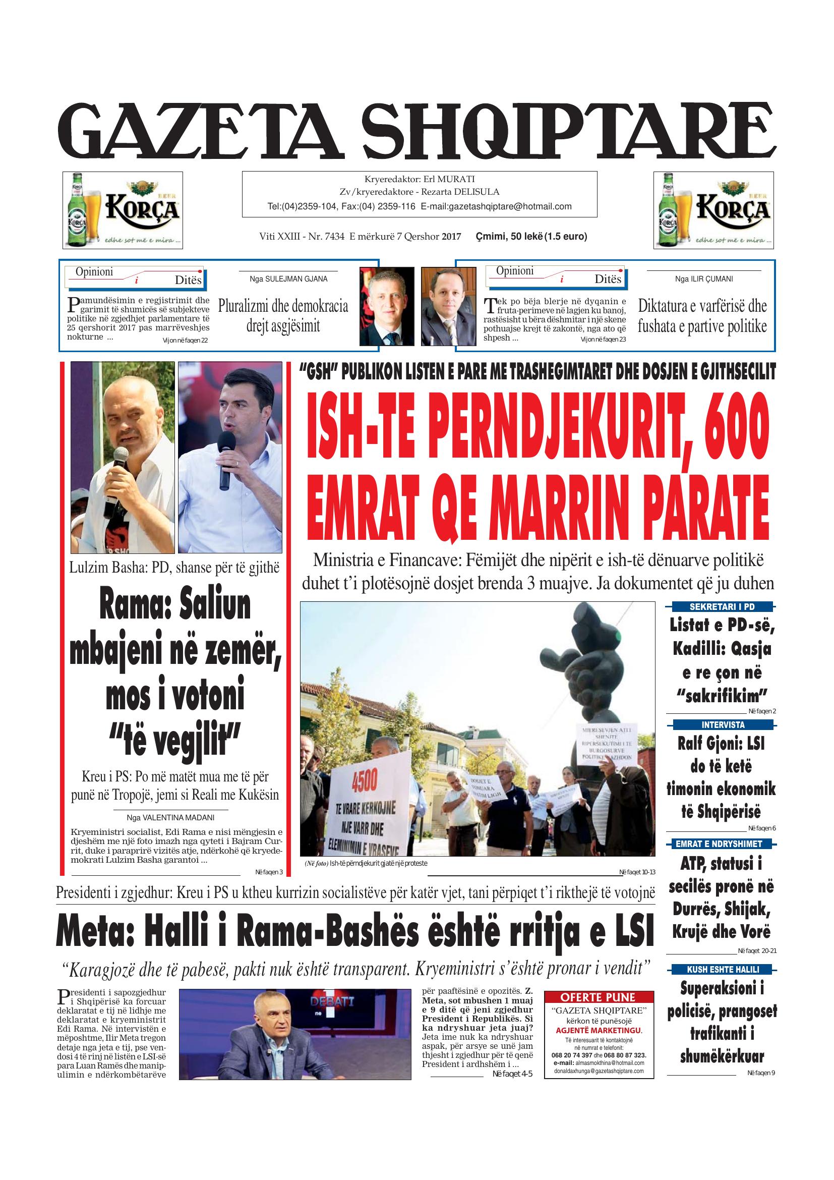 Gazeta Shqiptare 2017-06-07