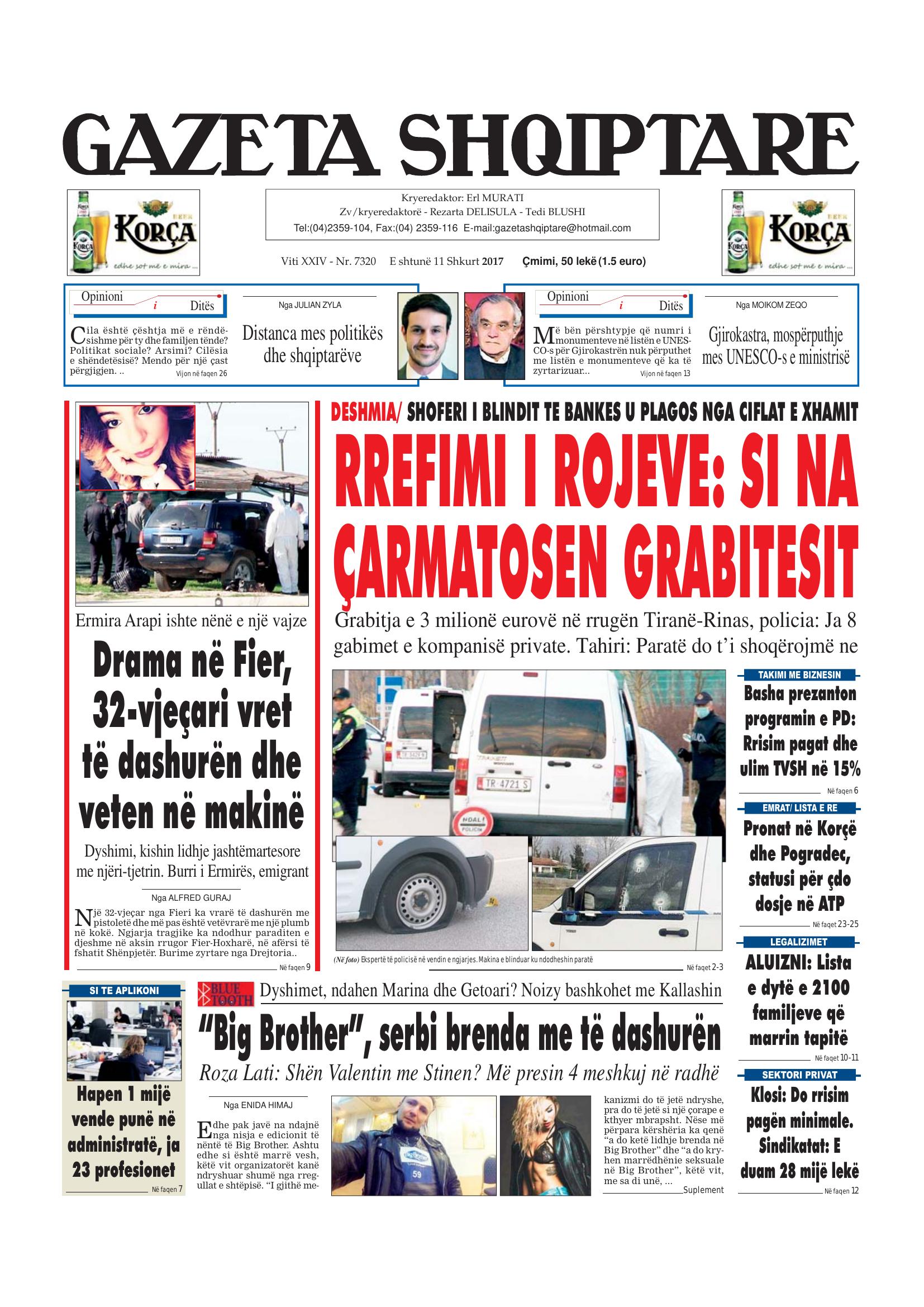 Gazeta Shqiptare 2017-02-11