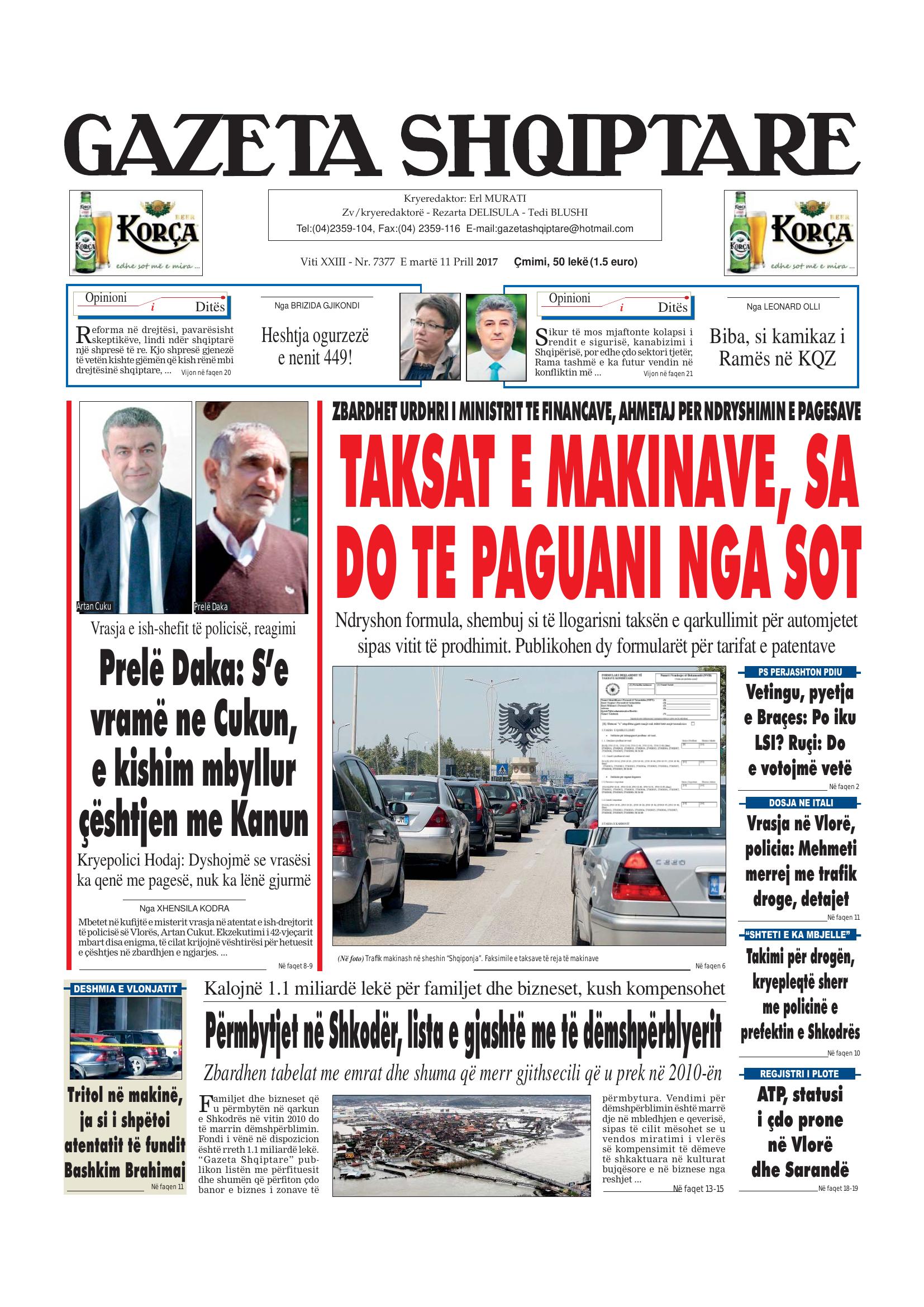 Gazeta Shqiptare 2017-04-11