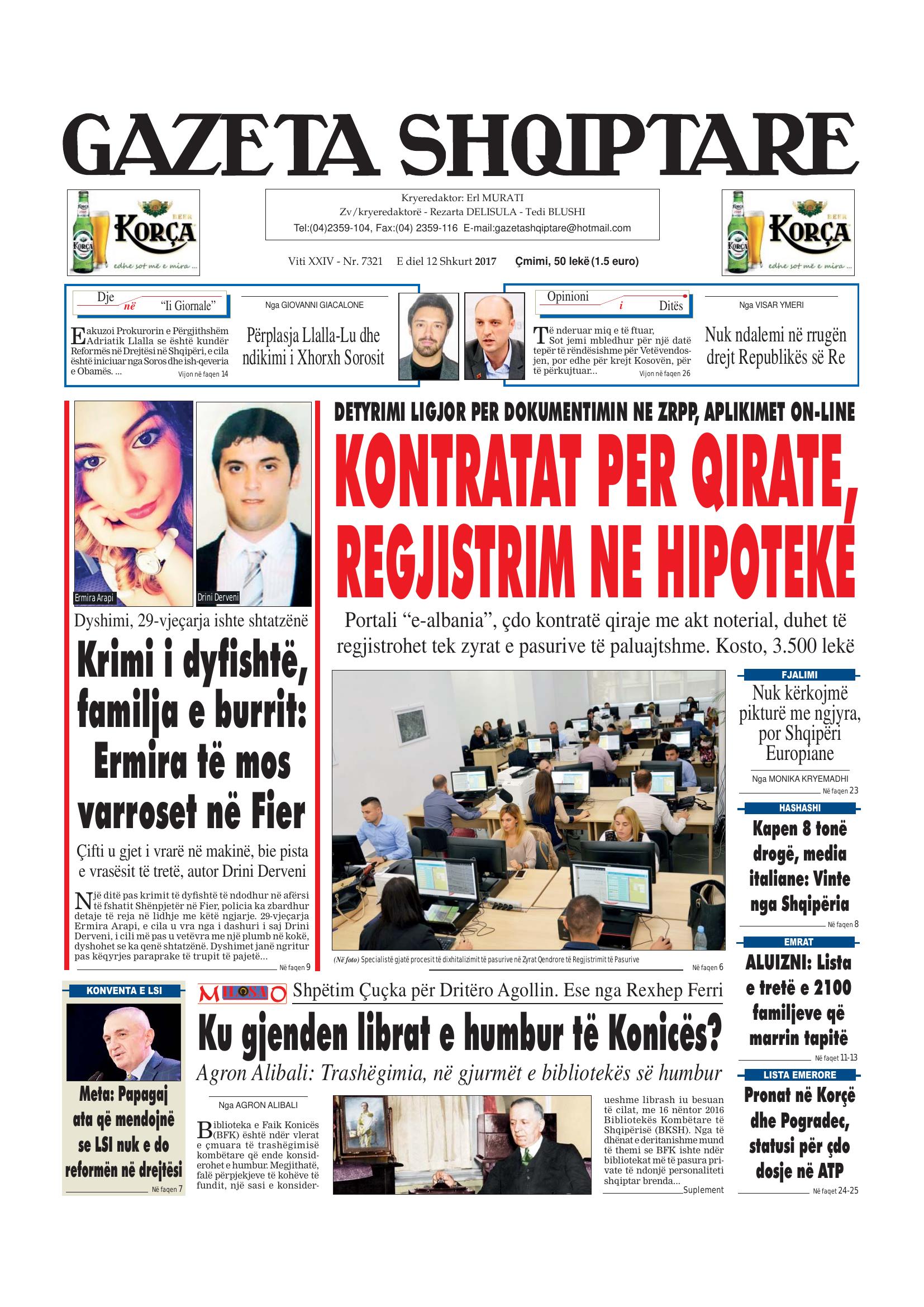 Gazeta Shqiptare 2017-02-12