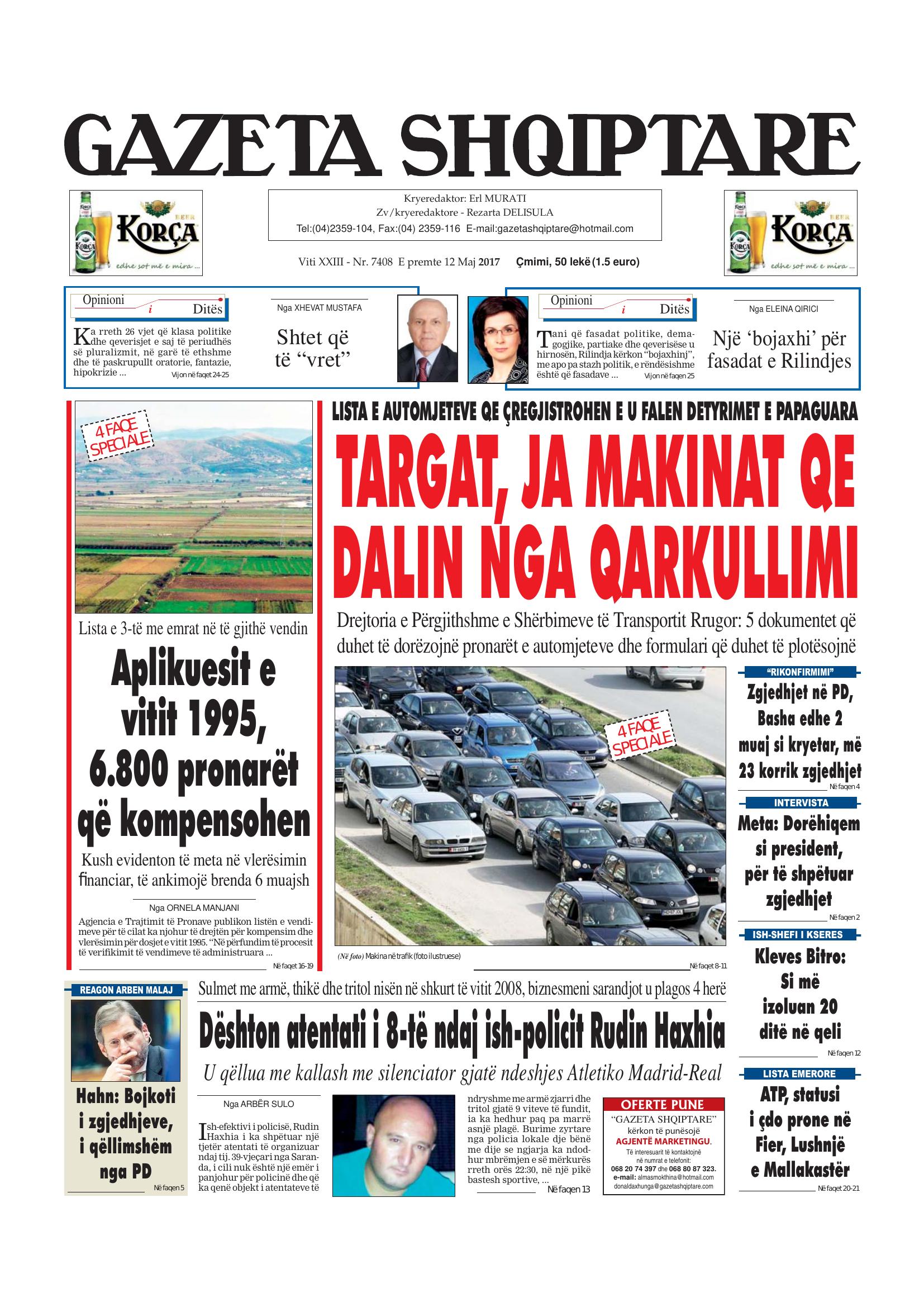 Gazeta Shqiptare 2017-05-12