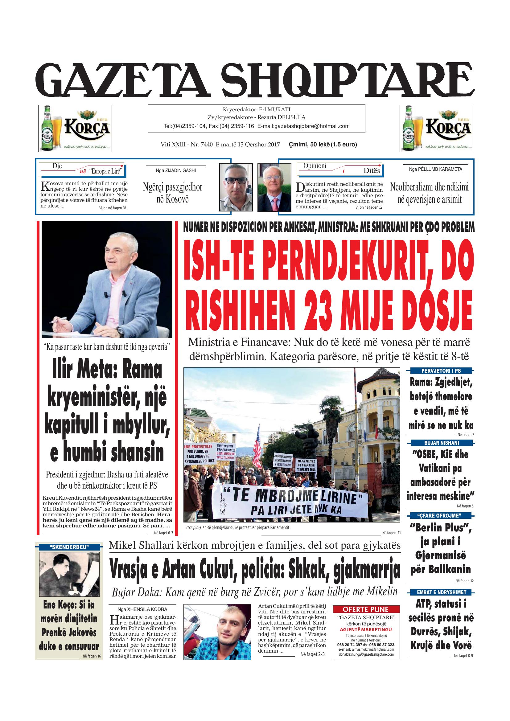 Gazeta Shqiptare 2017-06-13