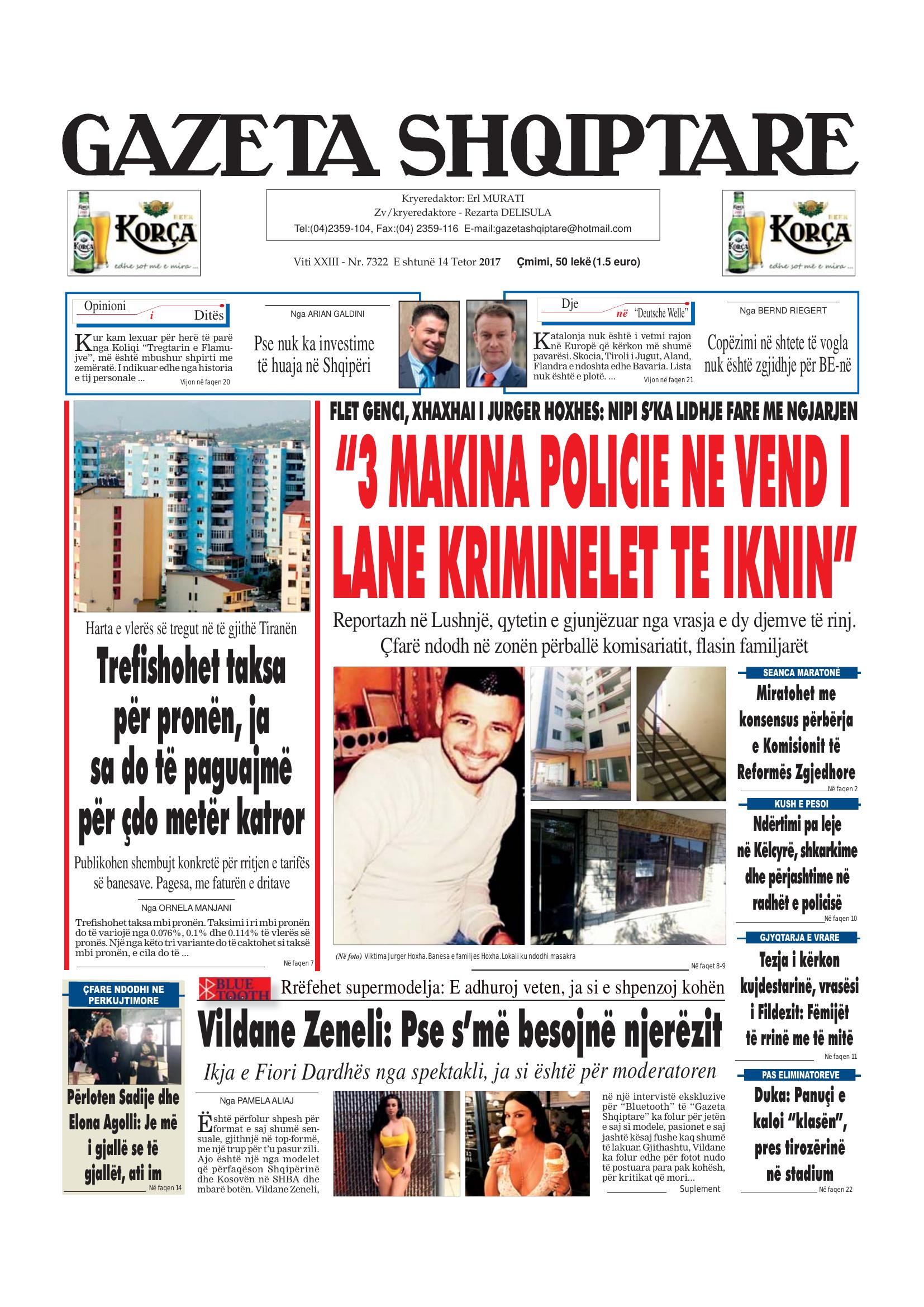 Gazeta Shqiptare 2017-10-14