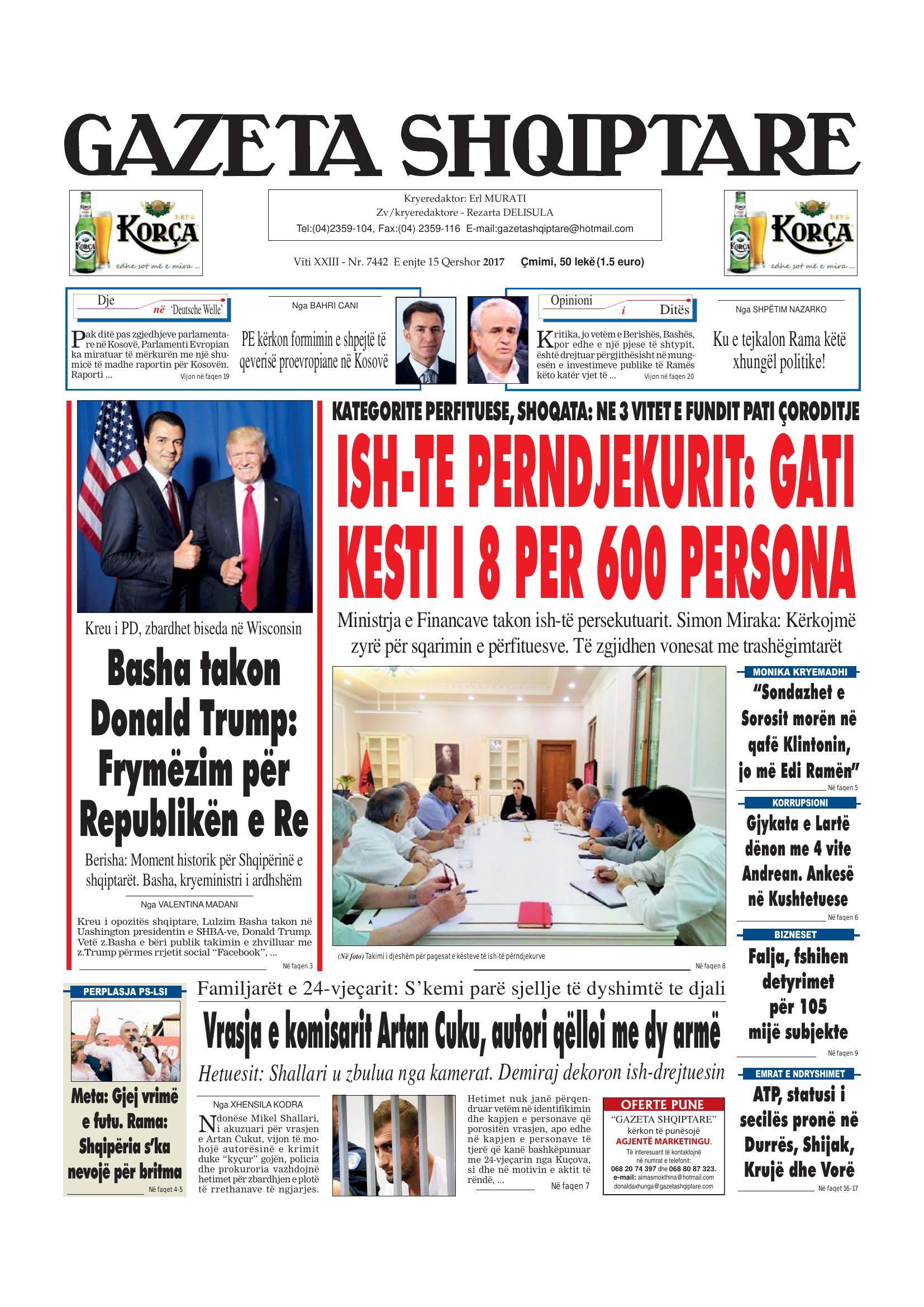 Gazeta Shqiptare 2017-06-15