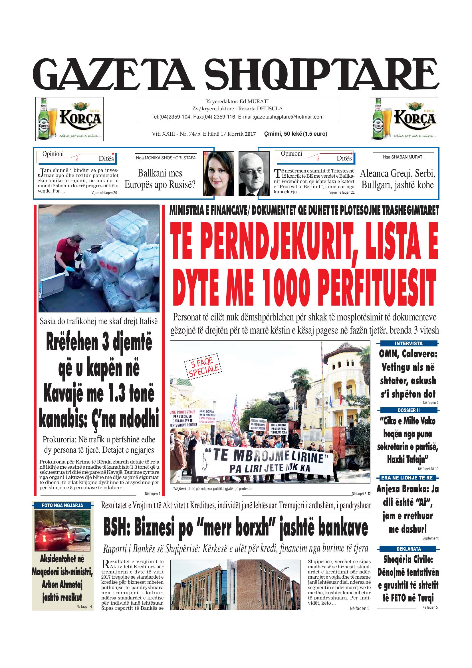 Gazeta Shqiptare 2017-07-17