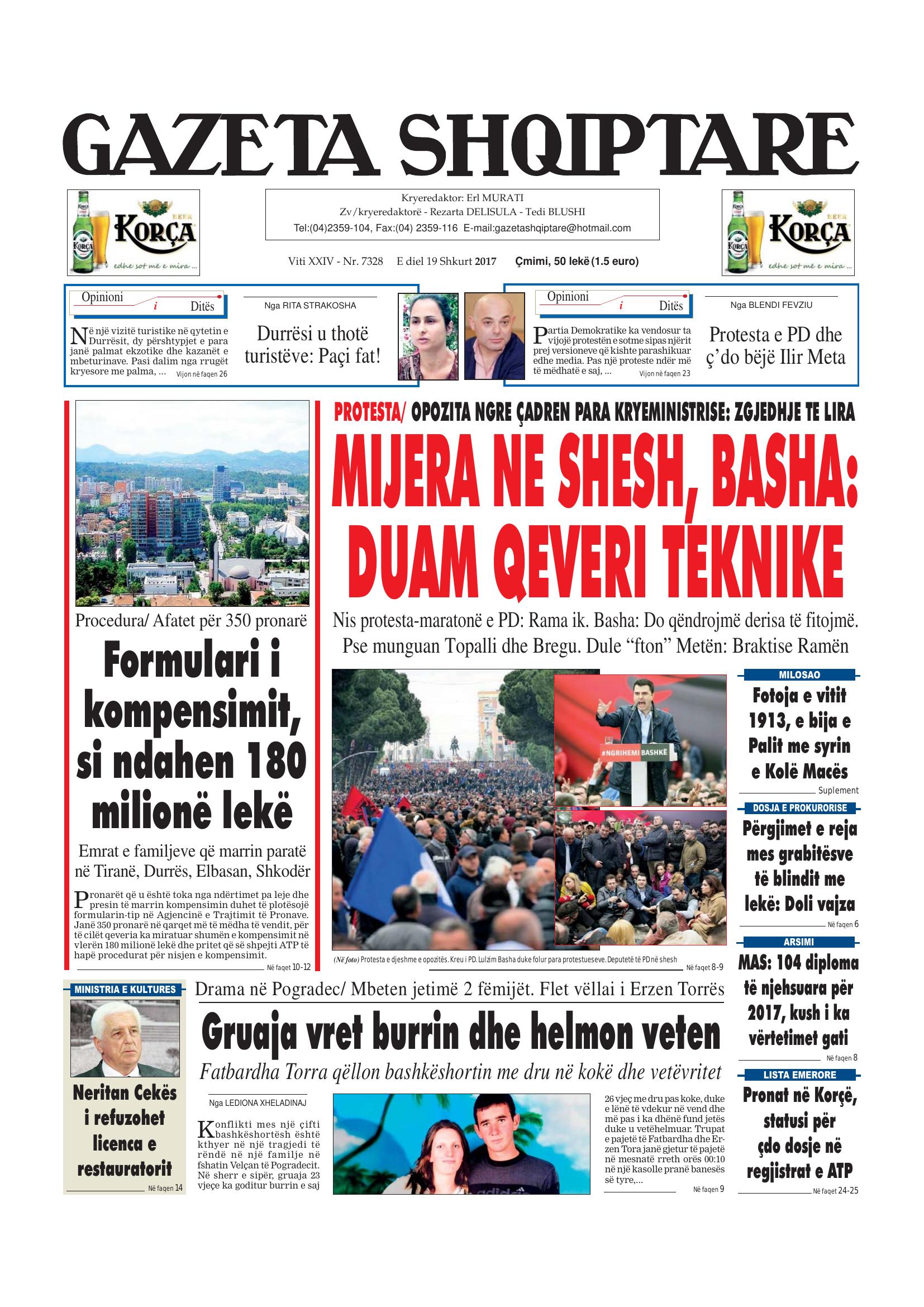 Gazeta Shqiptare 2017-02-19