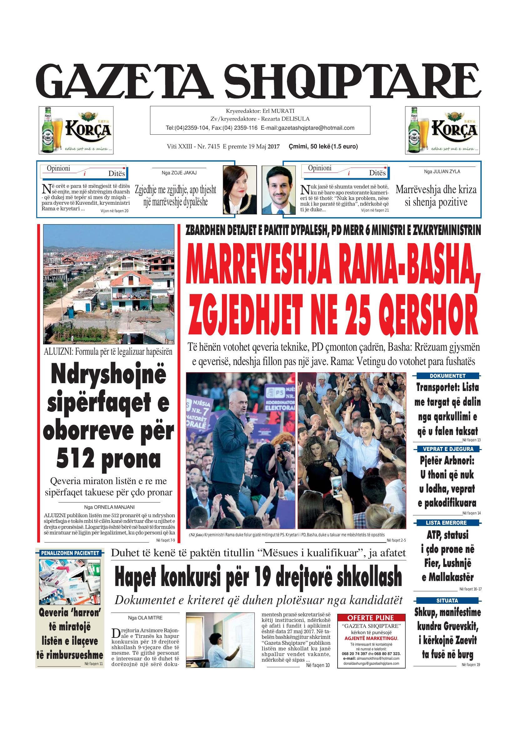 Gazeta Shqiptare 2017-05-19