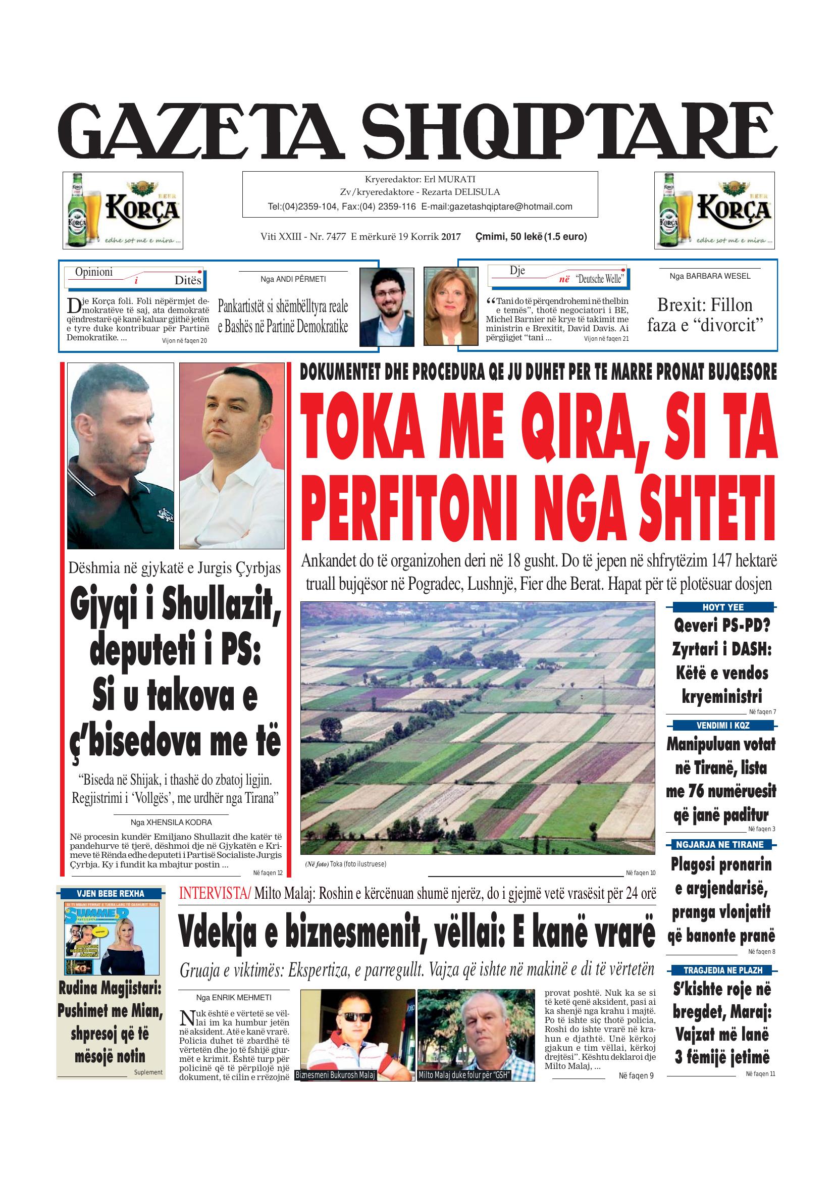 Gazeta Shqiptare 2017-07-19