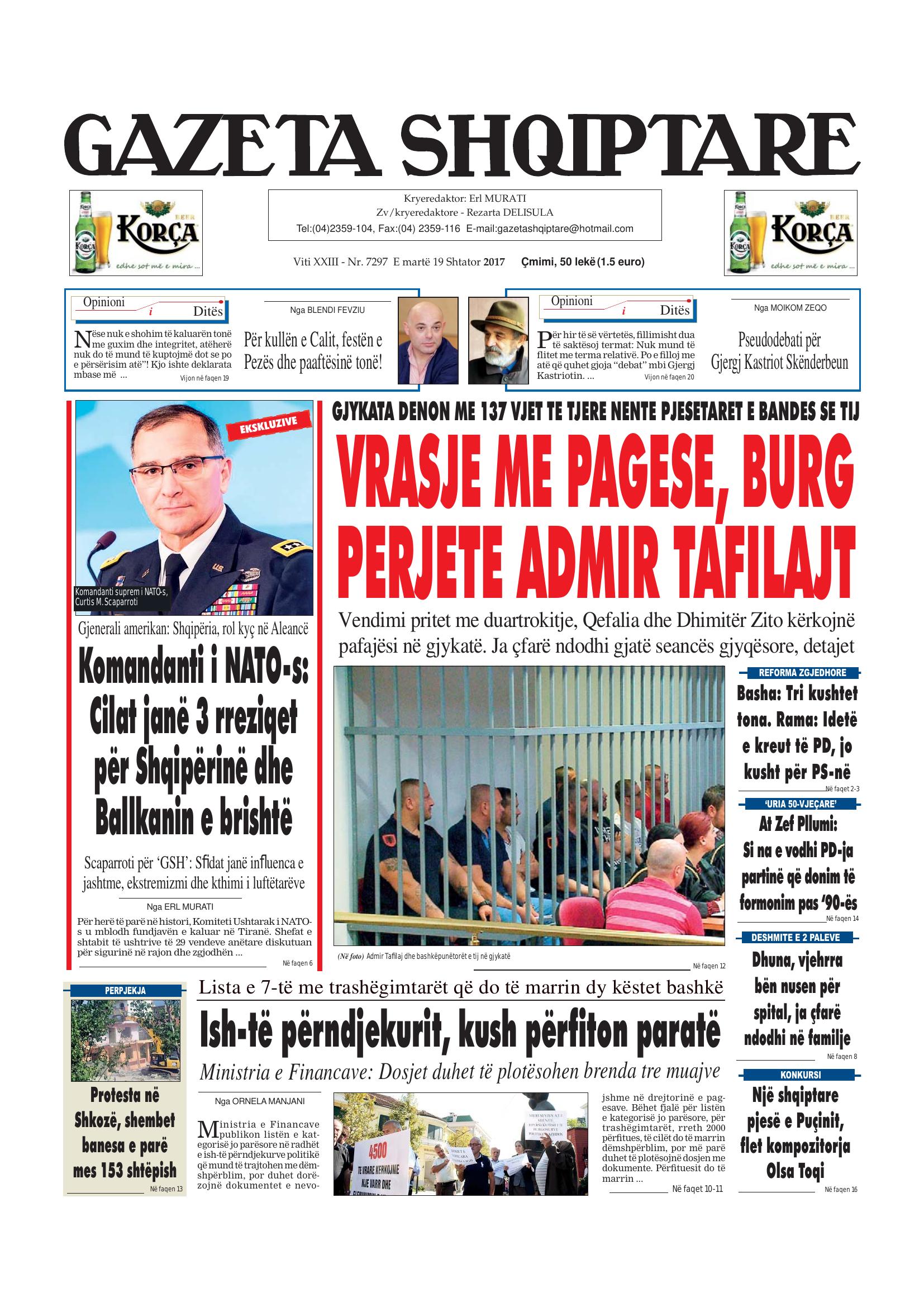 Gazeta Shqiptare 2017-09-19