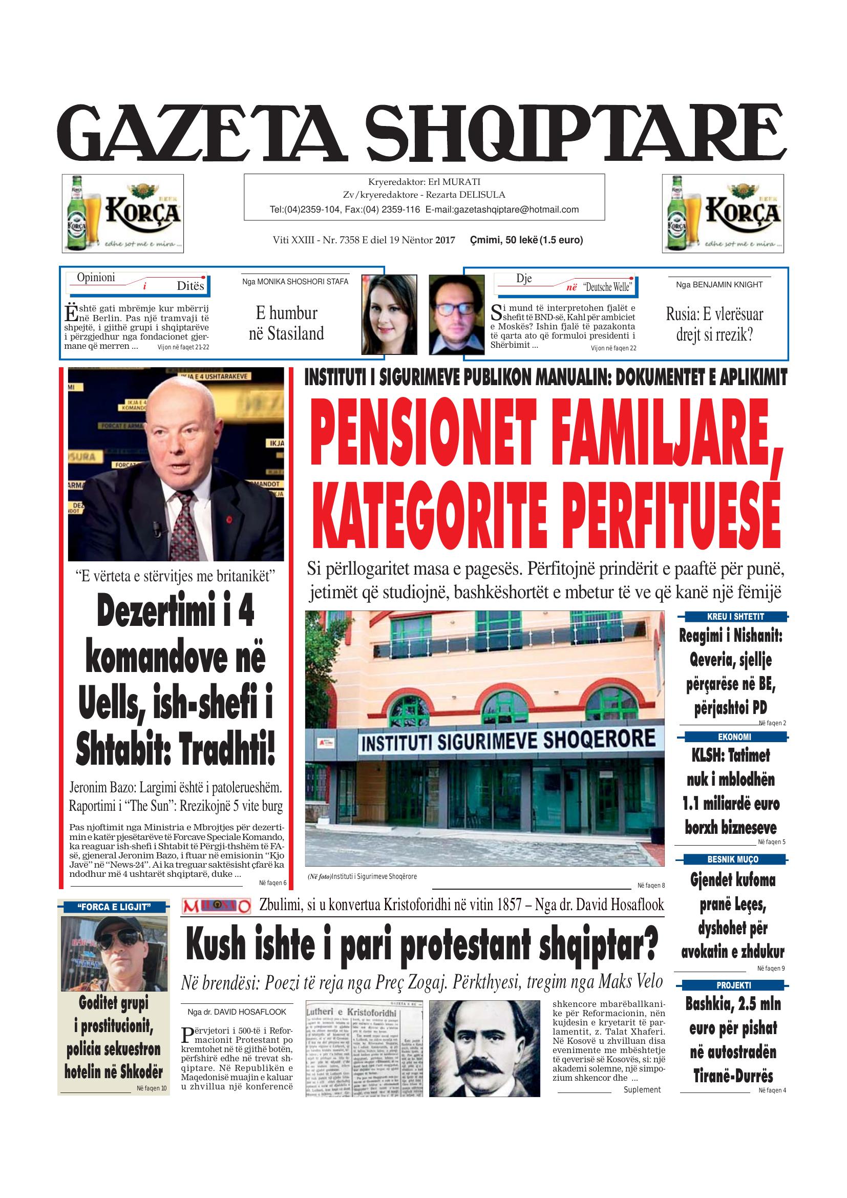 Gazeta Shqiptare 2017-11-19
