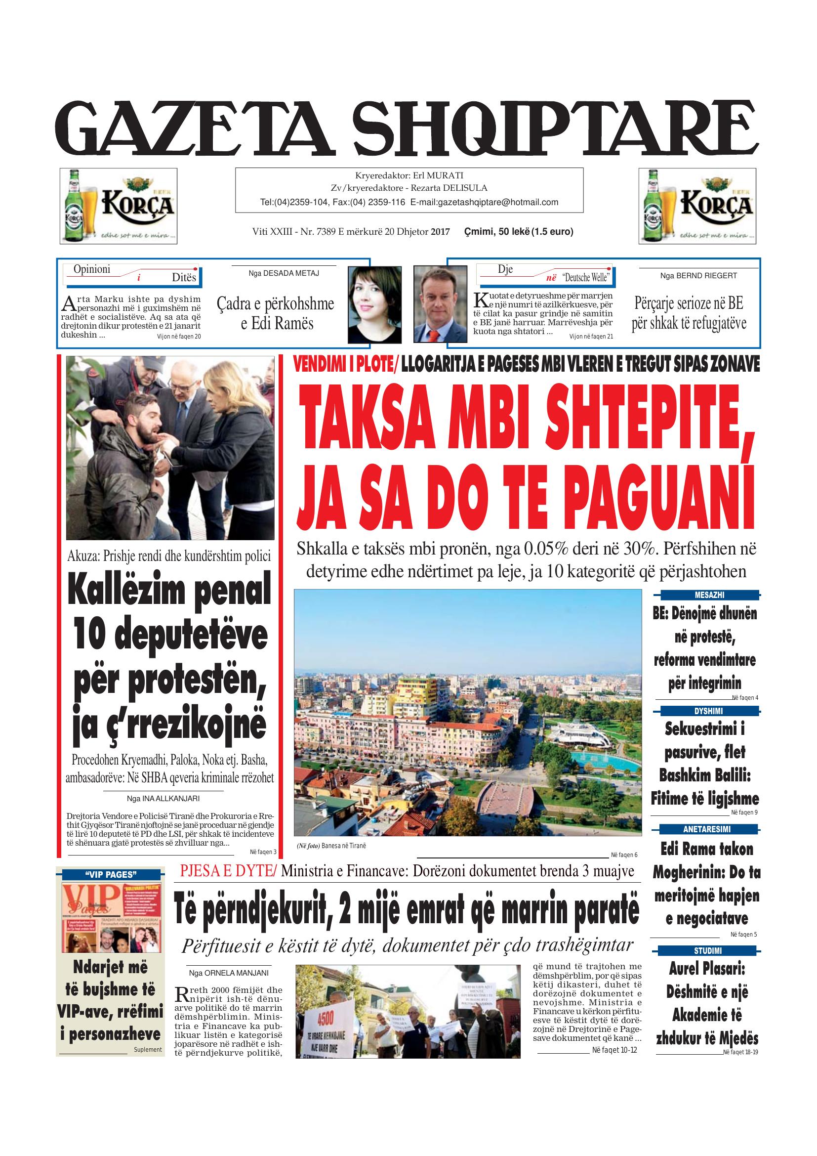 Gazeta Shqiptare 2017-12-20