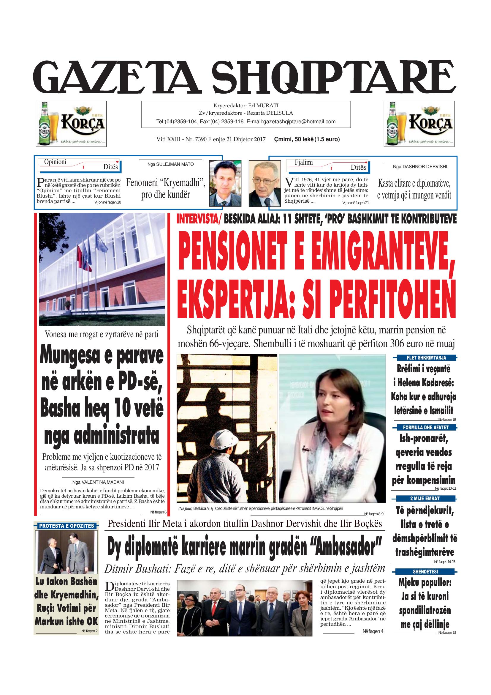 Gazeta Shqiptare 2017-12-21