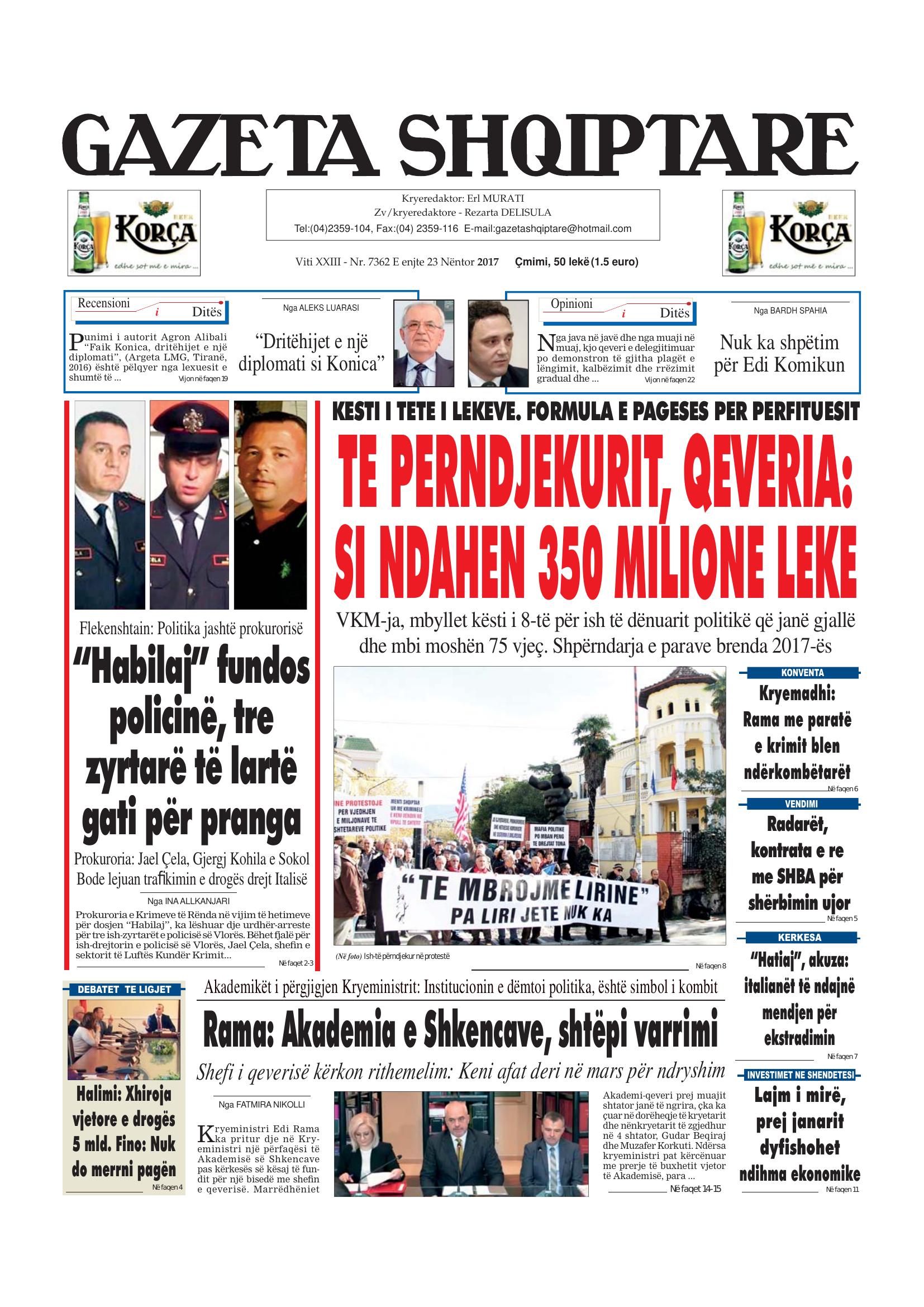 Gazeta Shqiptare 2017-11-23