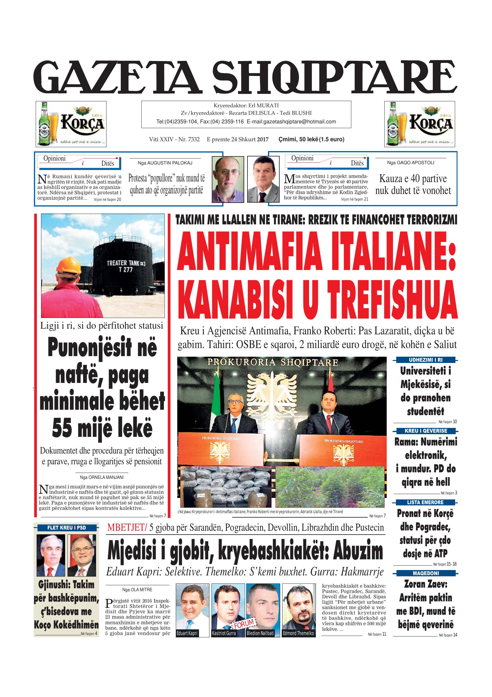 Gazeta Shqiptare 2017-02-24