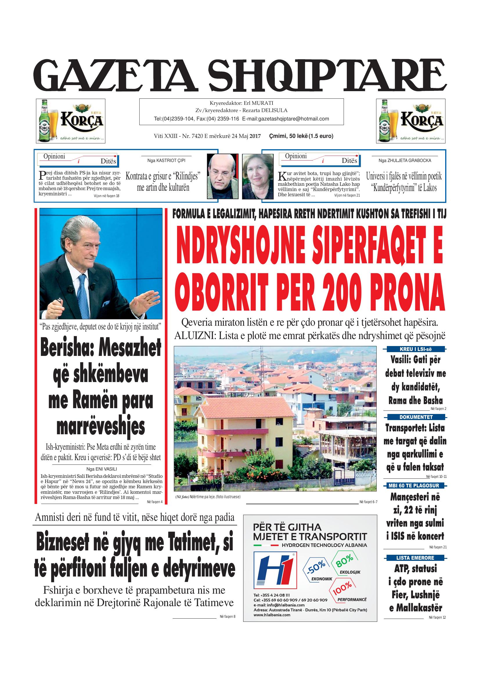 Gazeta Shqiptare 2017-05-24