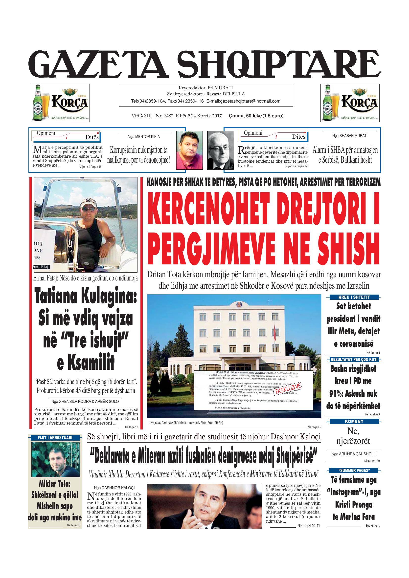 Gazeta Shqiptare 2017-07-24