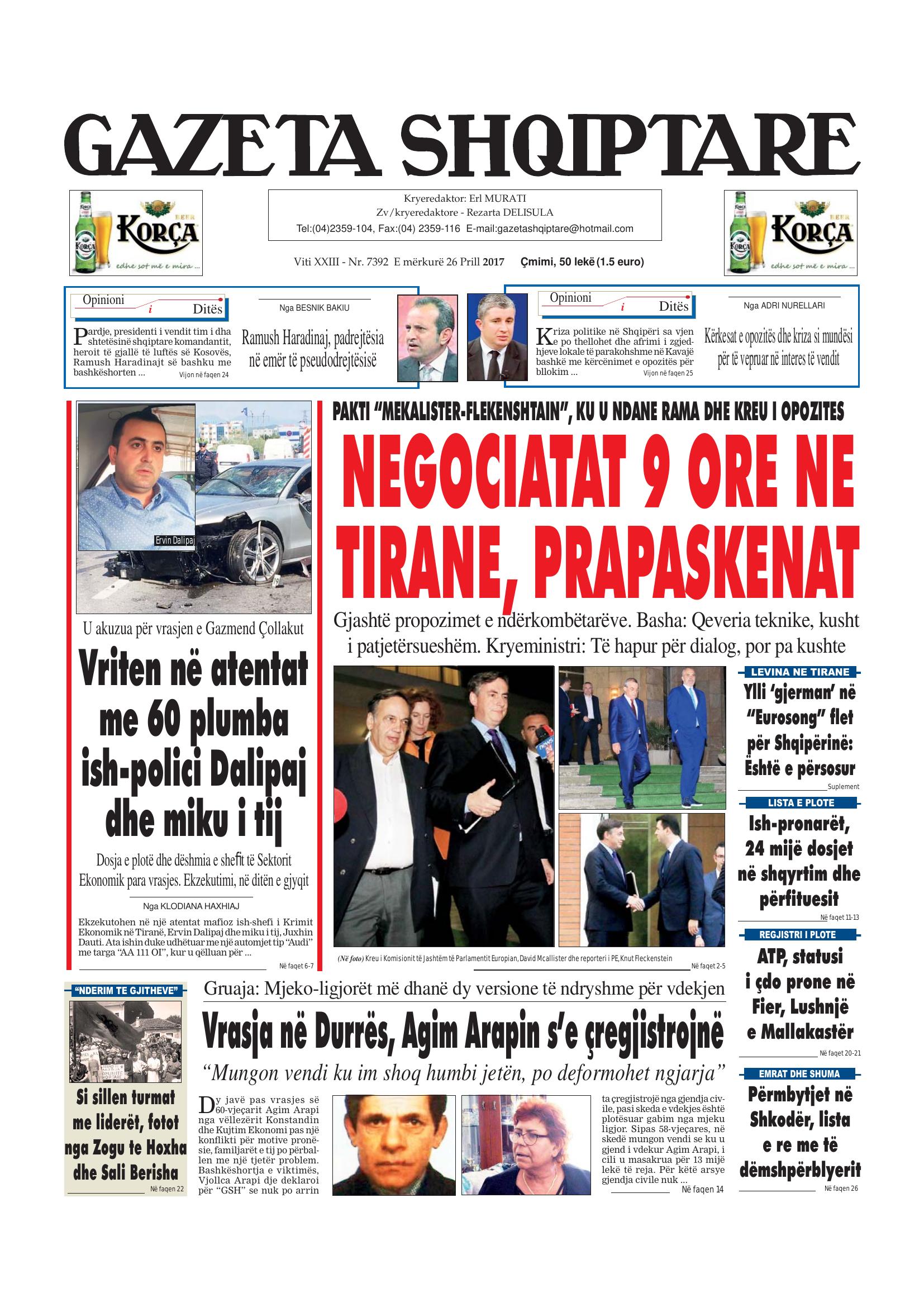 Gazeta Shqiptare 2017-04-26