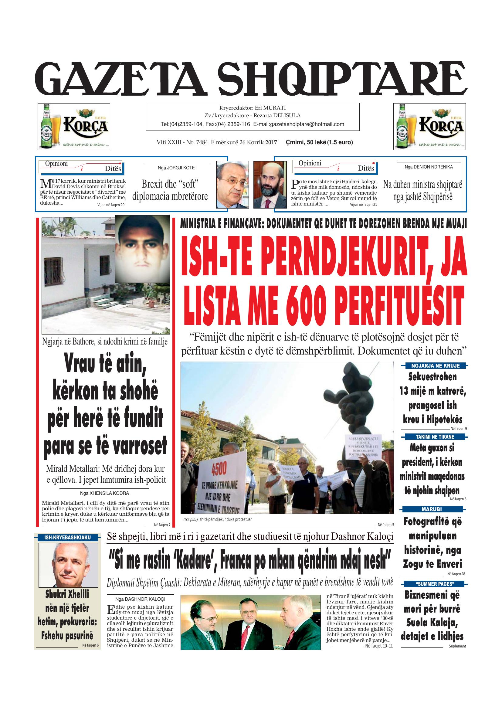 Gazeta Shqiptare 2017-07-26