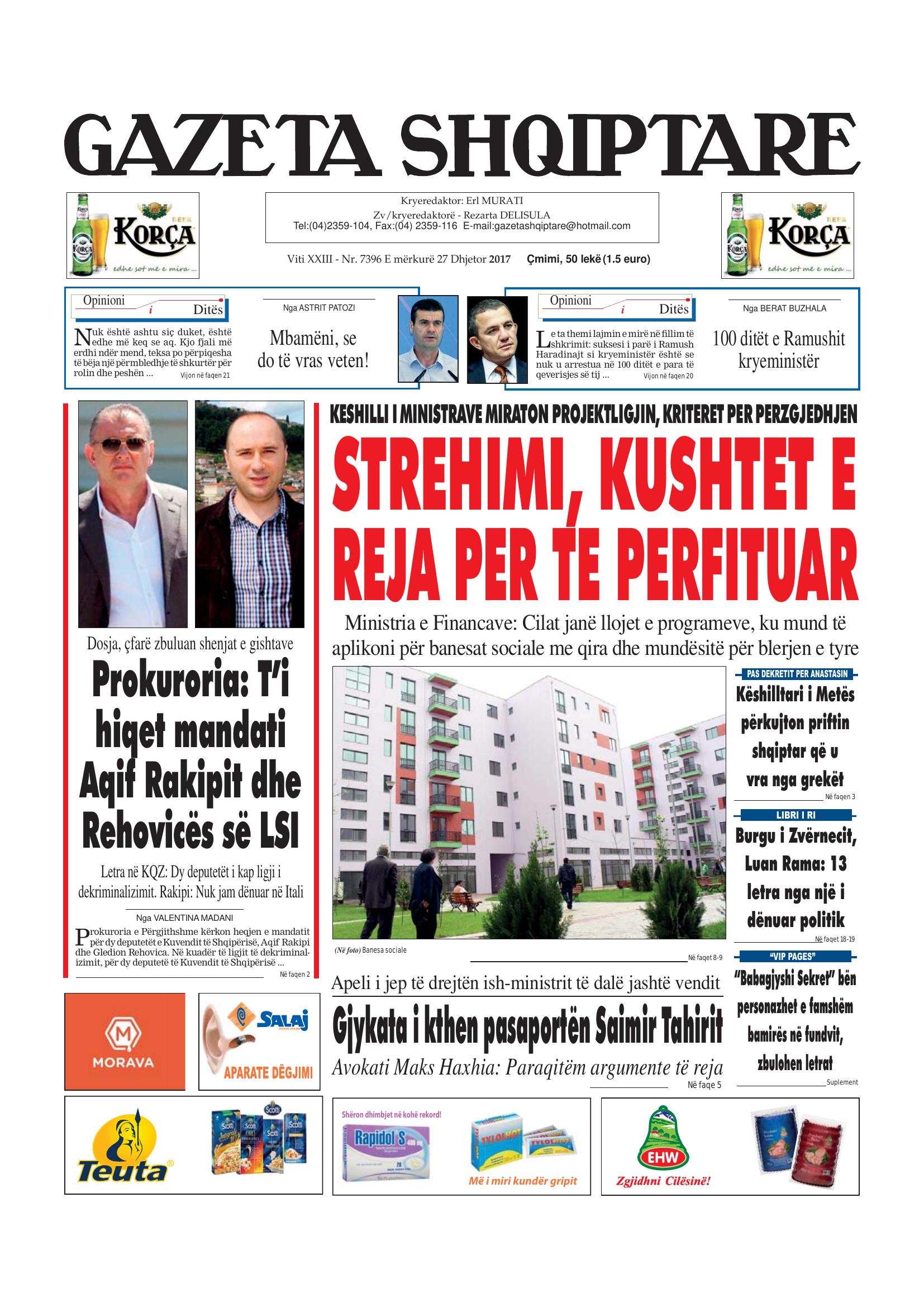 Gazeta Shqiptare 2017-12-27
