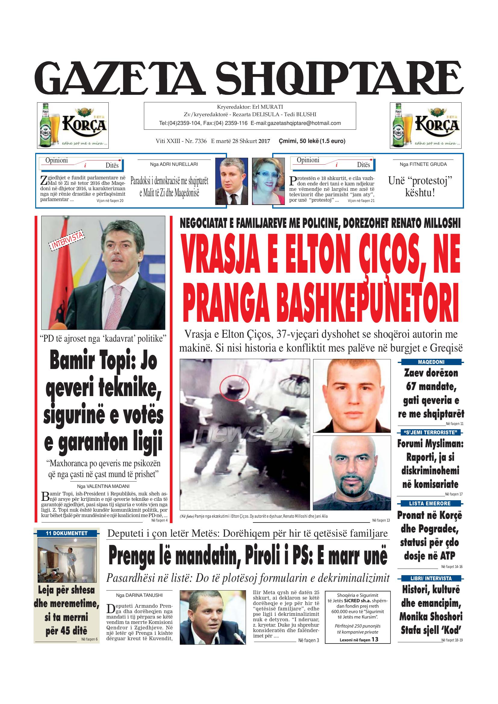 Gazeta Shqiptare 2017-02-28