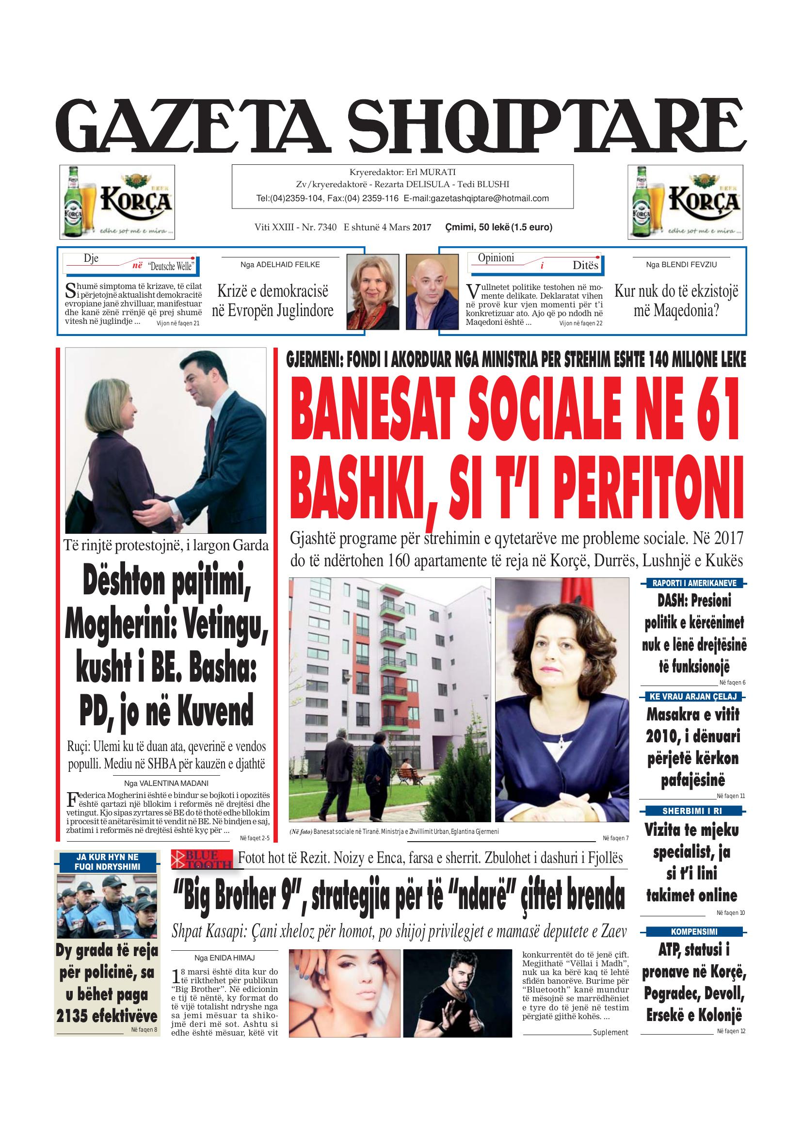 Gazeta Shqiptare 2017-03-04