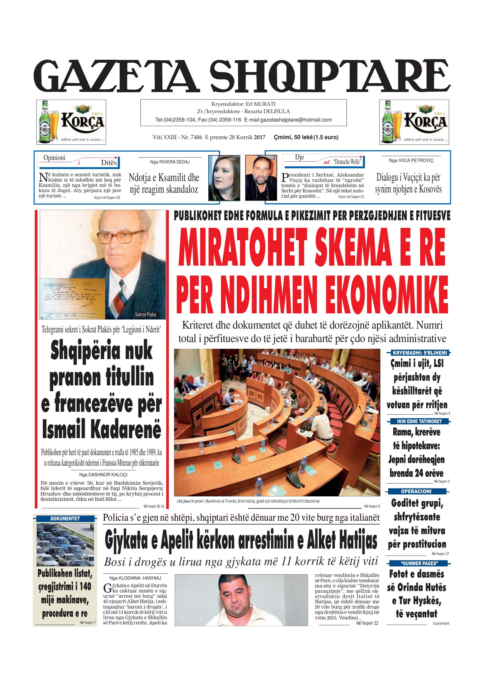 Gazeta Shqiptare 2017-07-28