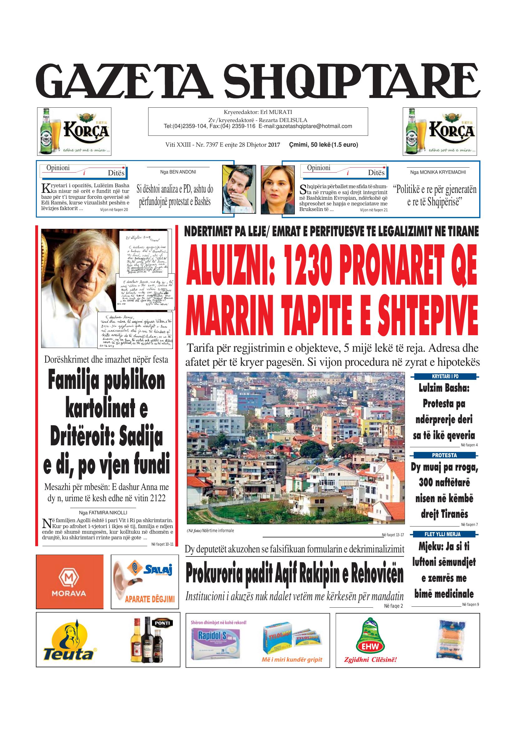 Gazeta Shqiptare 2017-12-28