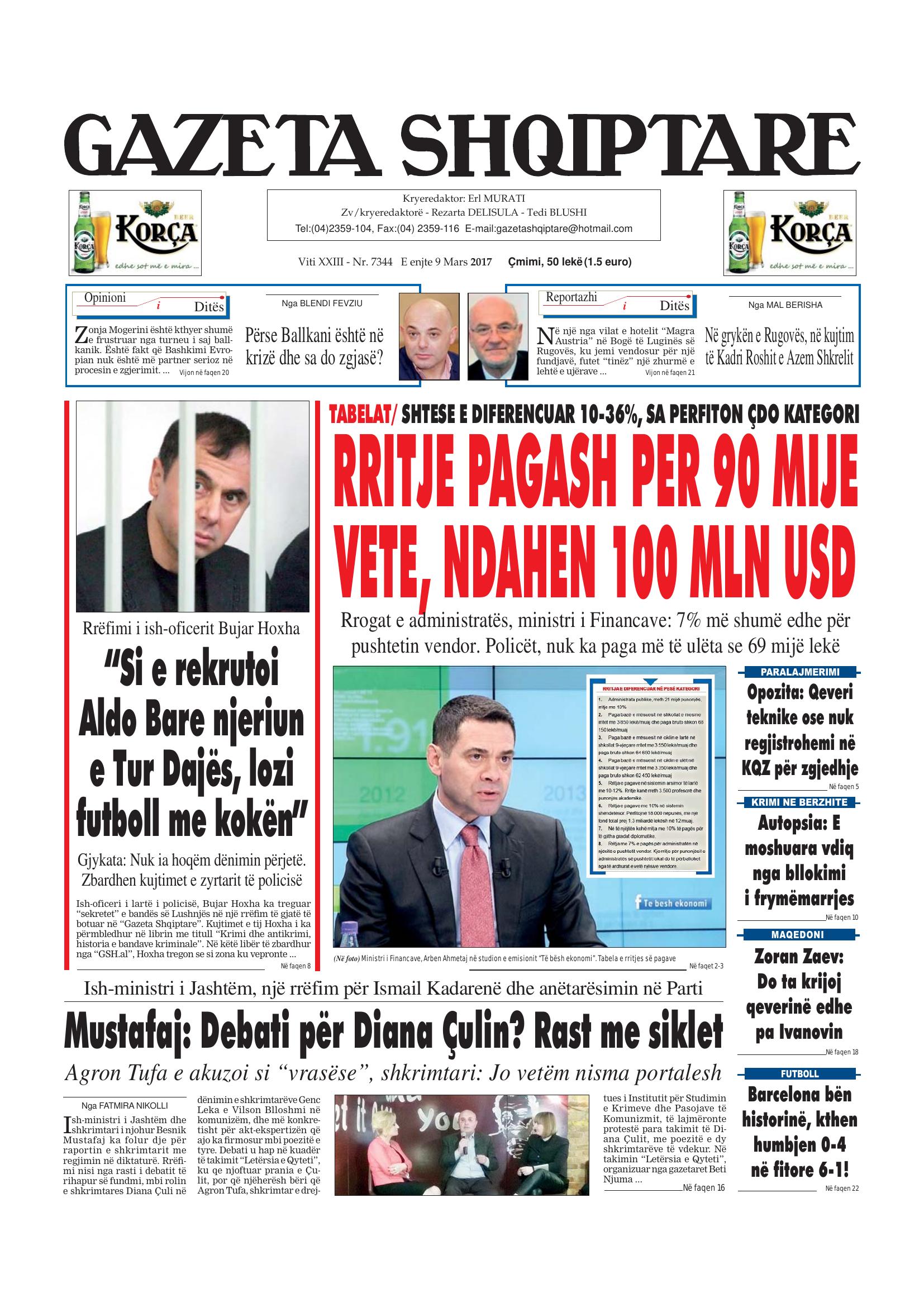 Gazeta Shqiptare 2017-03-09