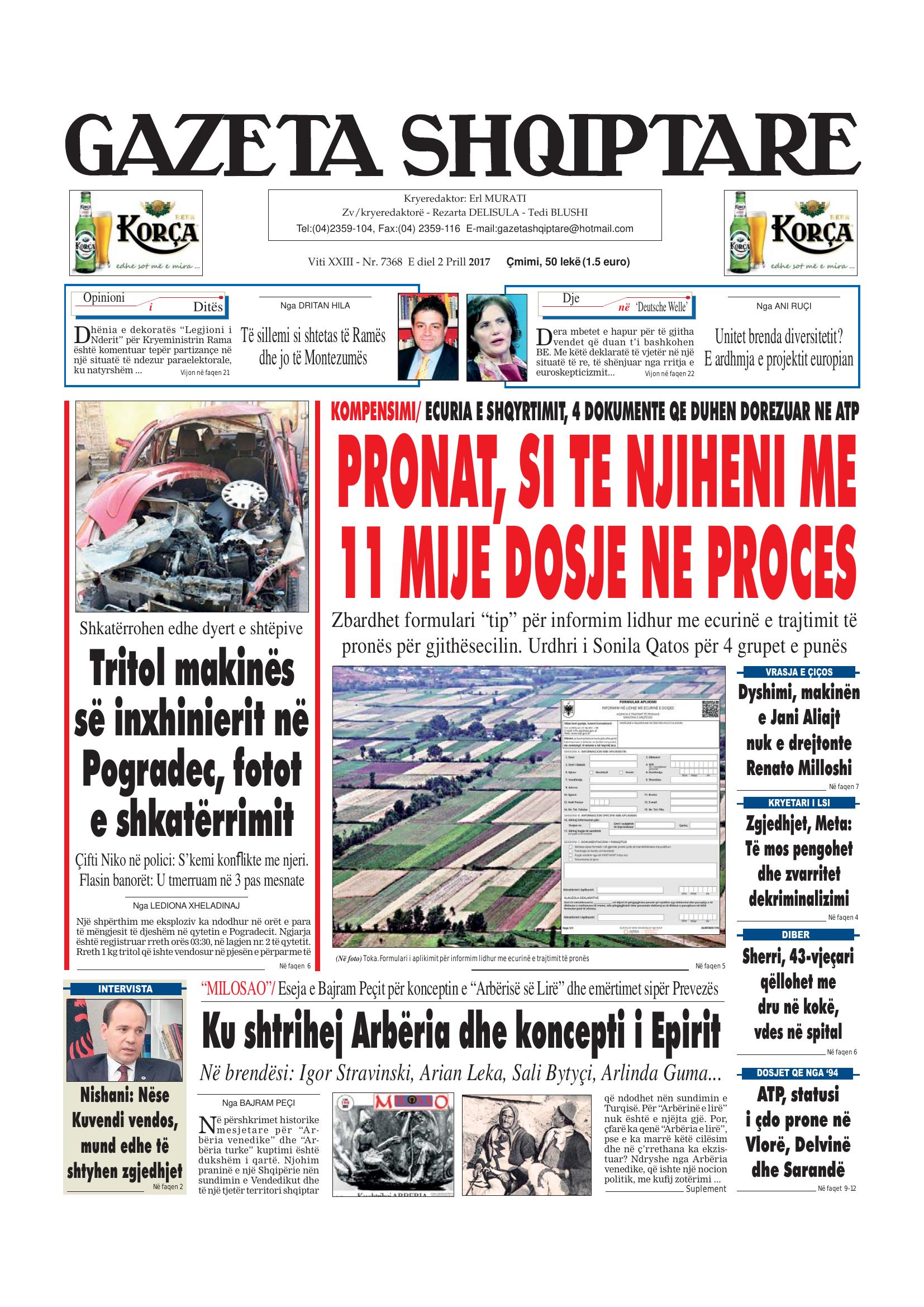 Gazeta Shqiptare 2017-04-02