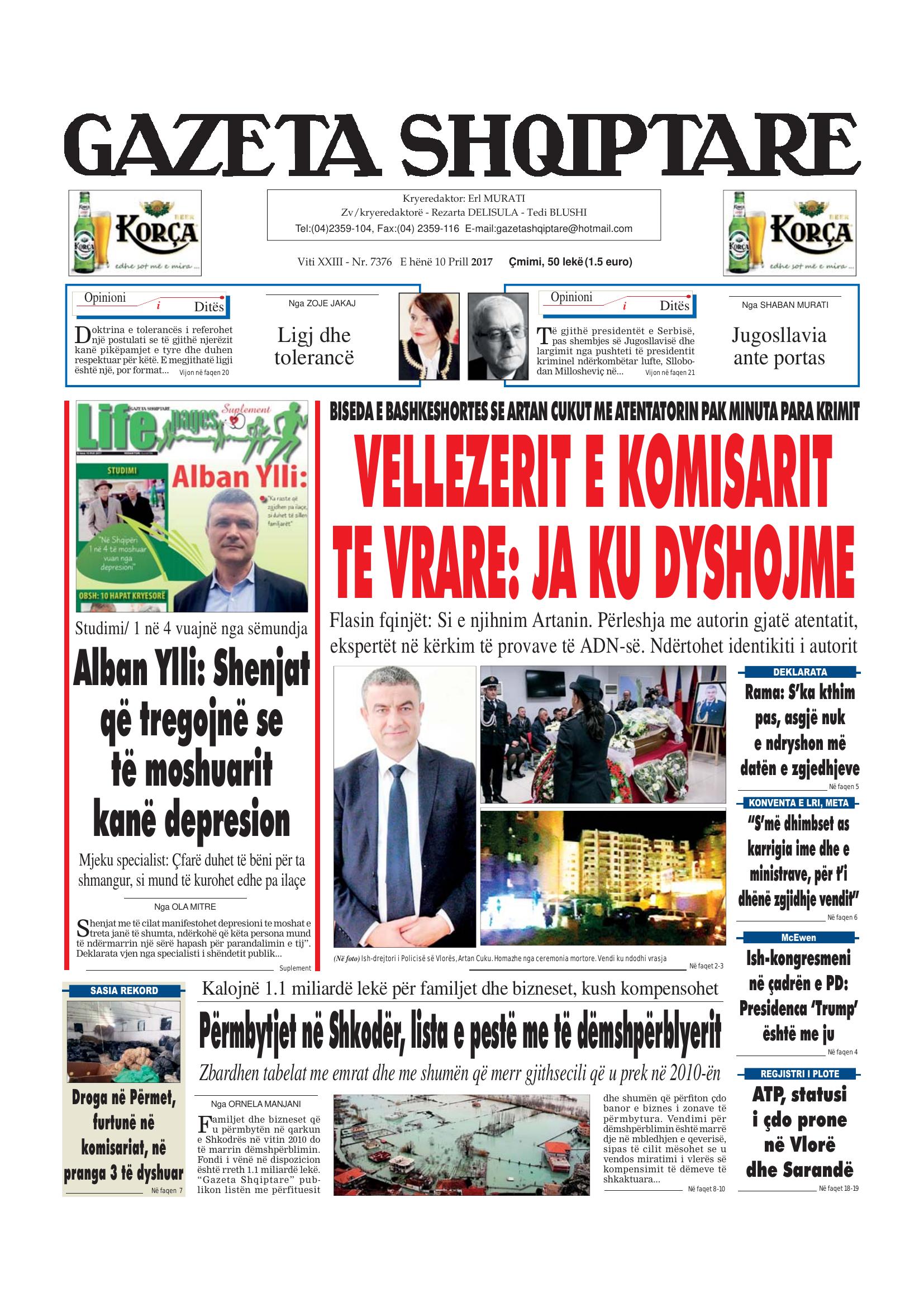 Gazeta Shqiptare 2017-04-10