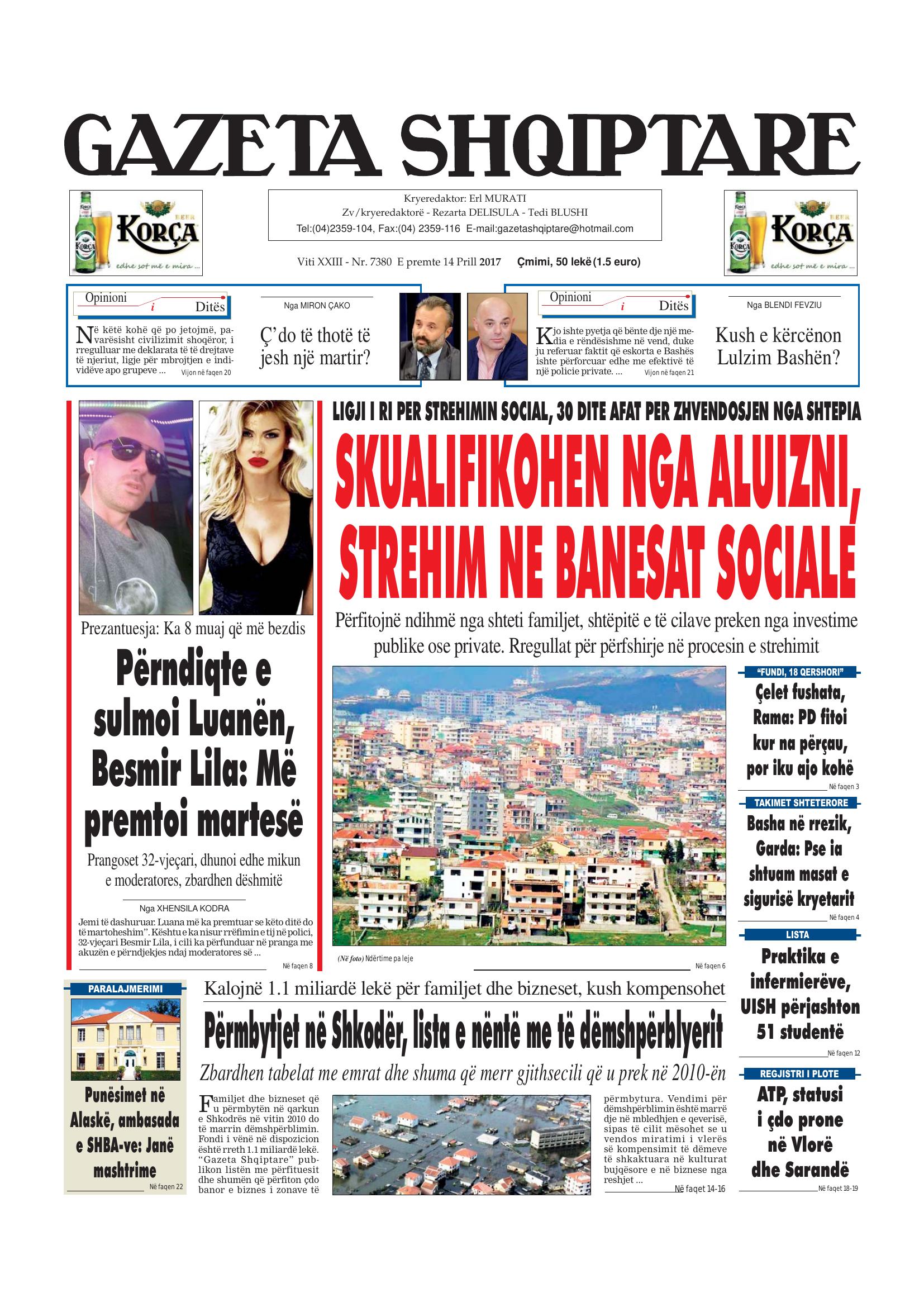 Gazeta Shqiptare 2017-04-14