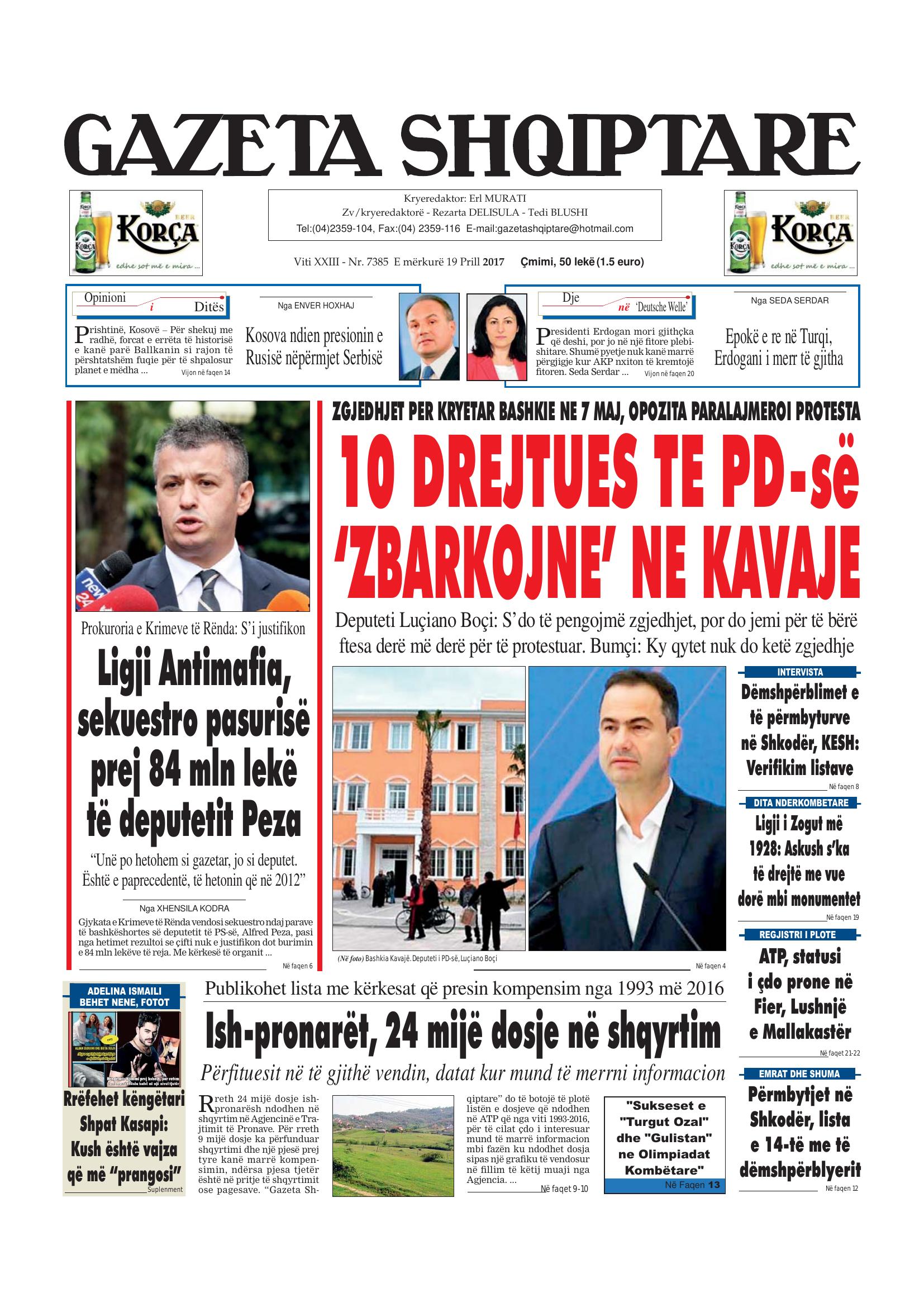 Gazeta Shqiptare 2017-04-19