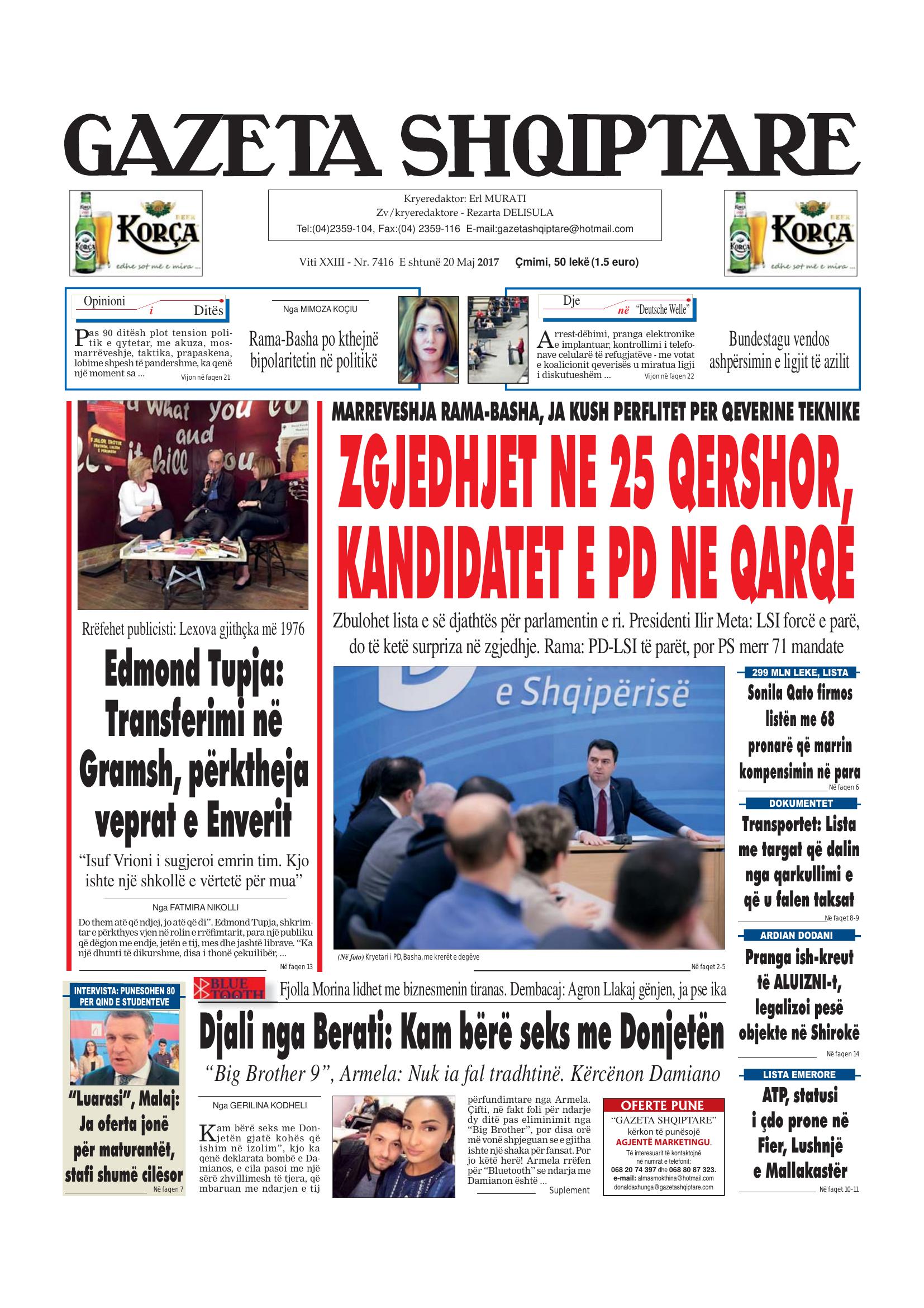 Gazeta Shqiptare 2017-05-20