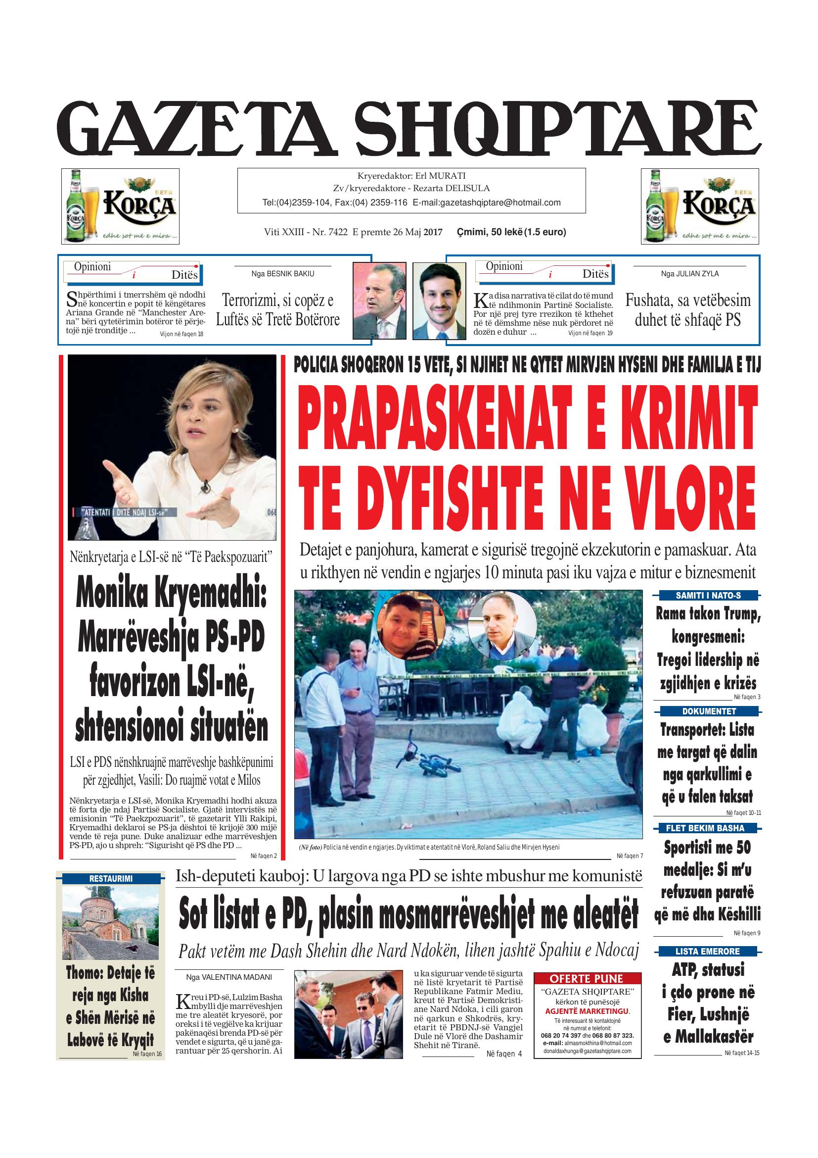 Gazeta Shqiptare 2017-05-26